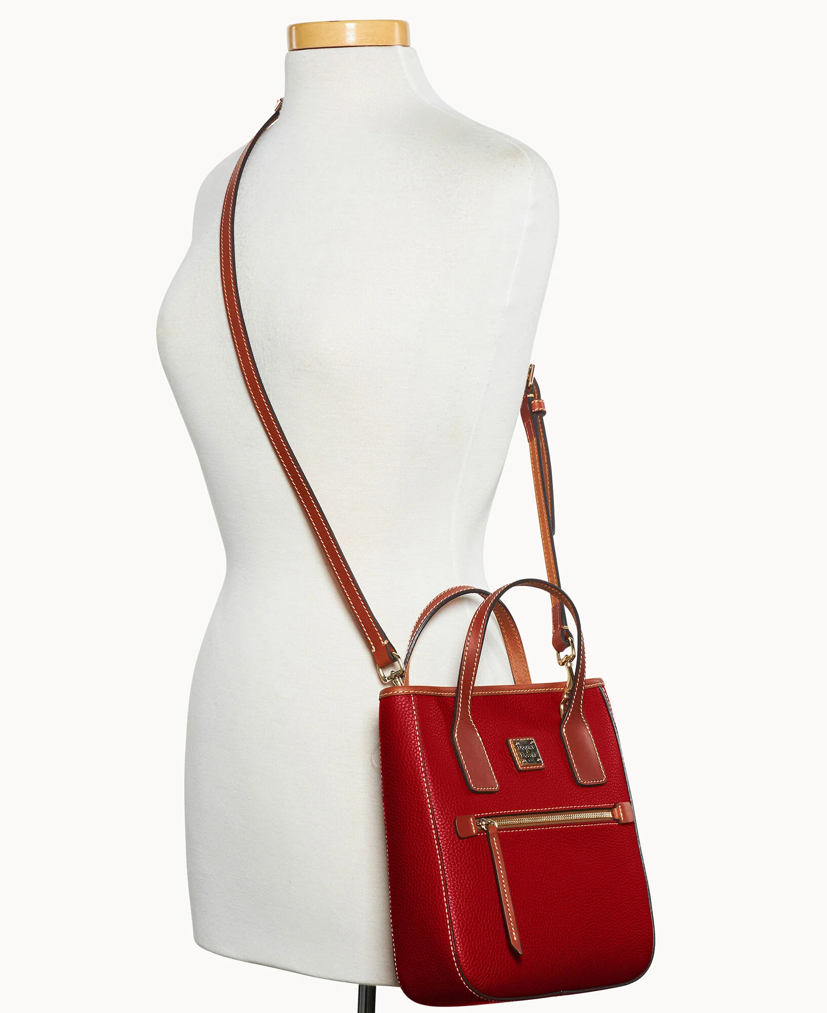 Pebble Grain Small Handle Tote - Image 36