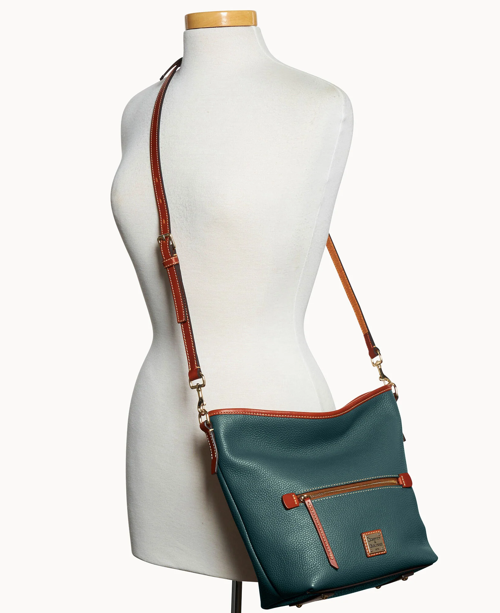 Pebble Grain Small Hobo Crossbody - Image 24