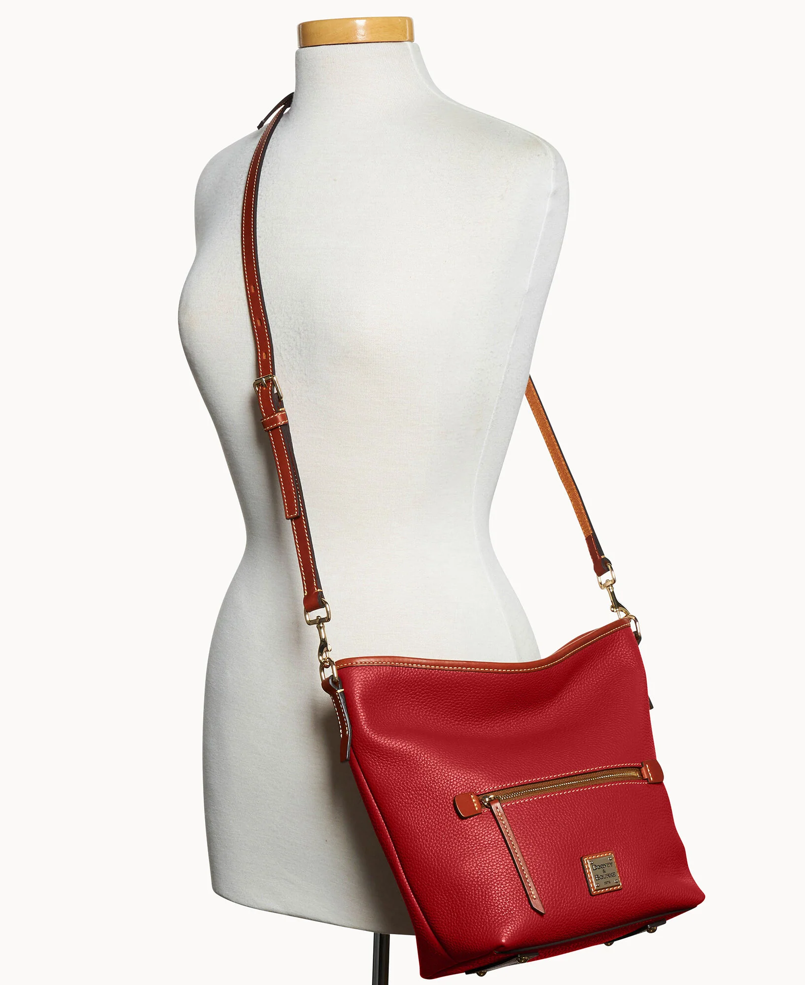 Pebble Grain Small Hobo Crossbody - Image 36