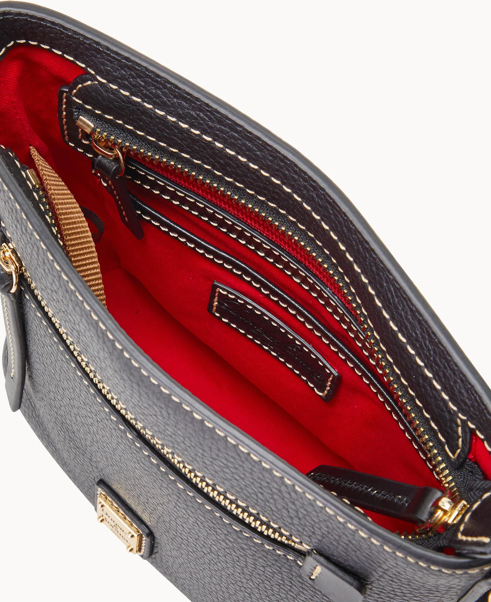 Pebble Grain Small Zip Crossbody - Image 13
