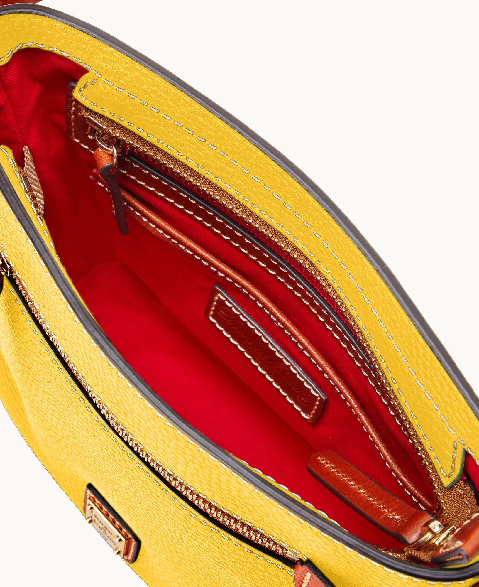 Pebble Grain Small Zip Crossbody - Image 25