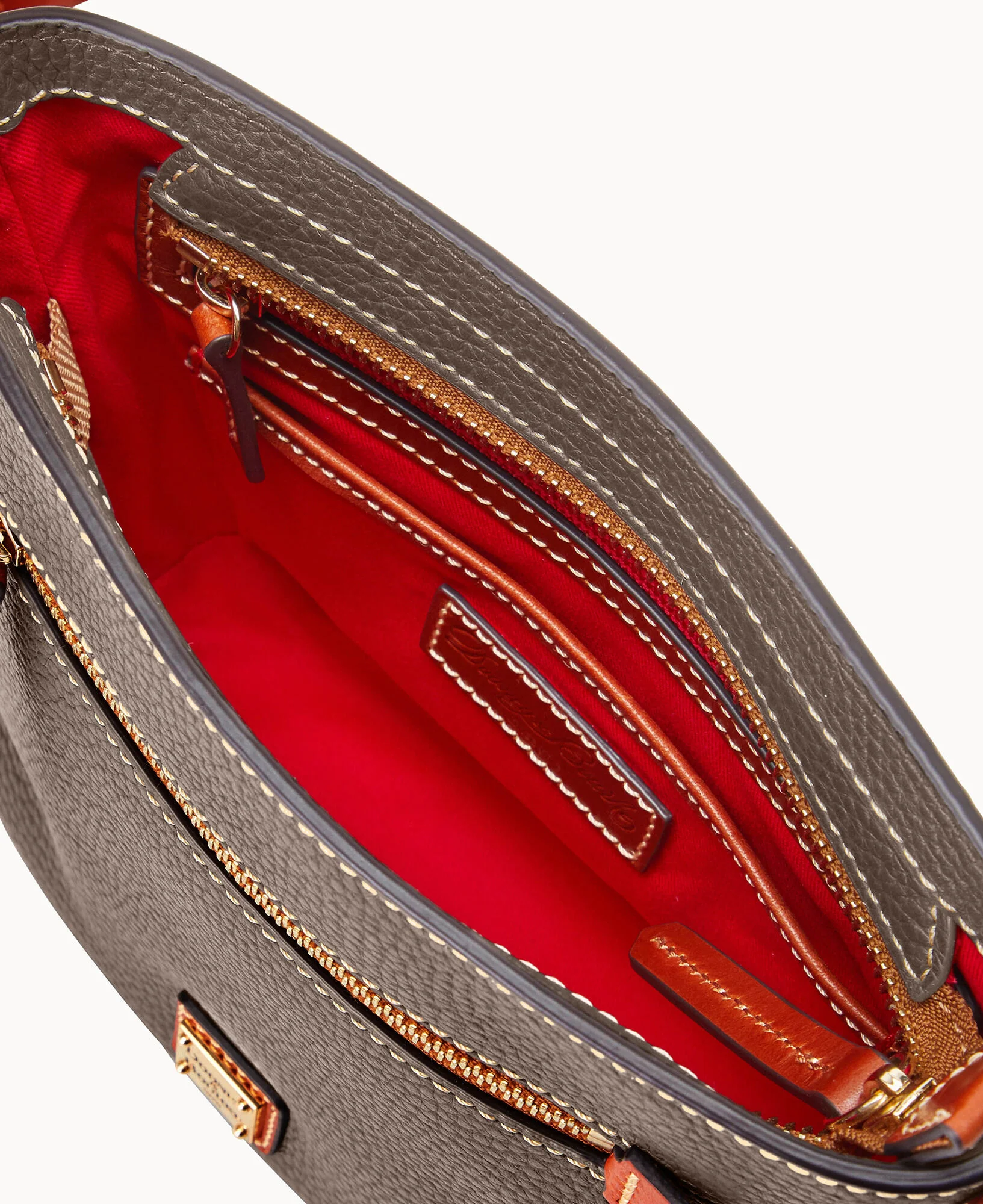 Pebble Grain Small Zip Crossbody - Image 9