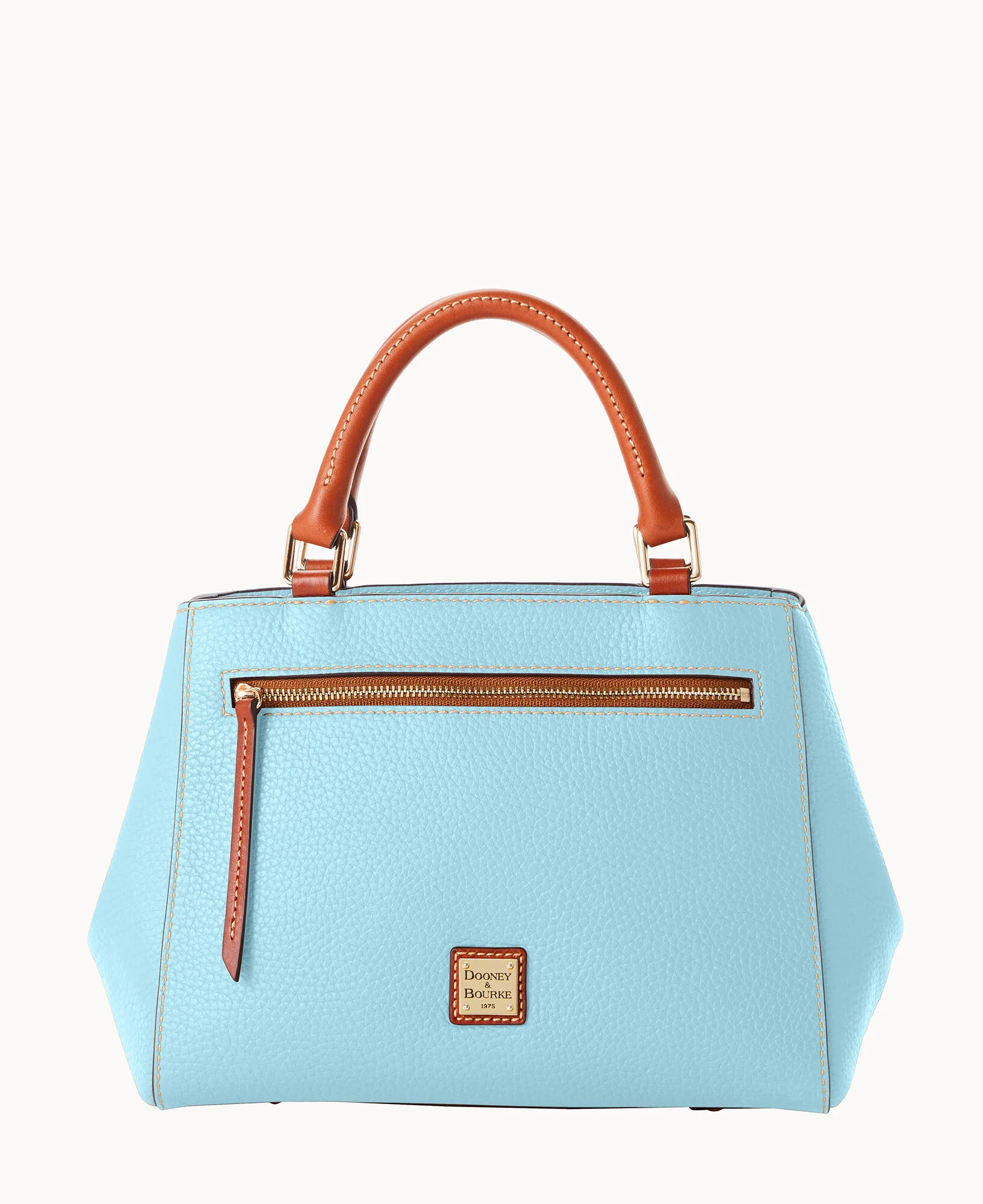 Pebble Grain Small Zip Satchel - Image 101