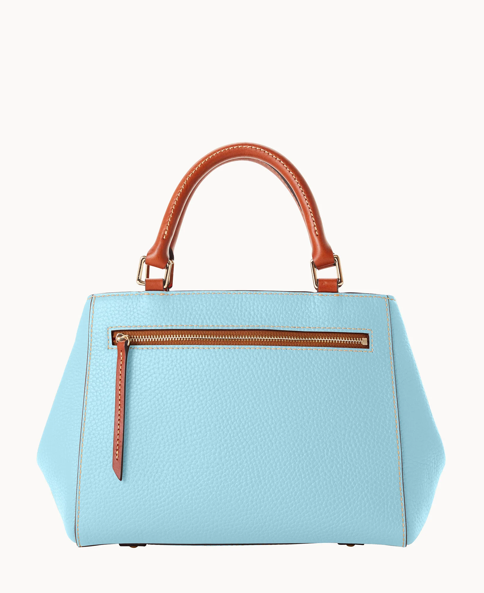 Pebble Grain Small Zip Satchel - Image 104