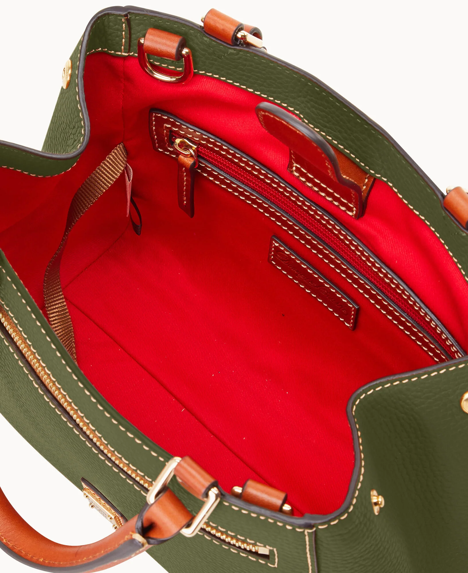 Pebble Grain Small Zip Satchel - Image 108
