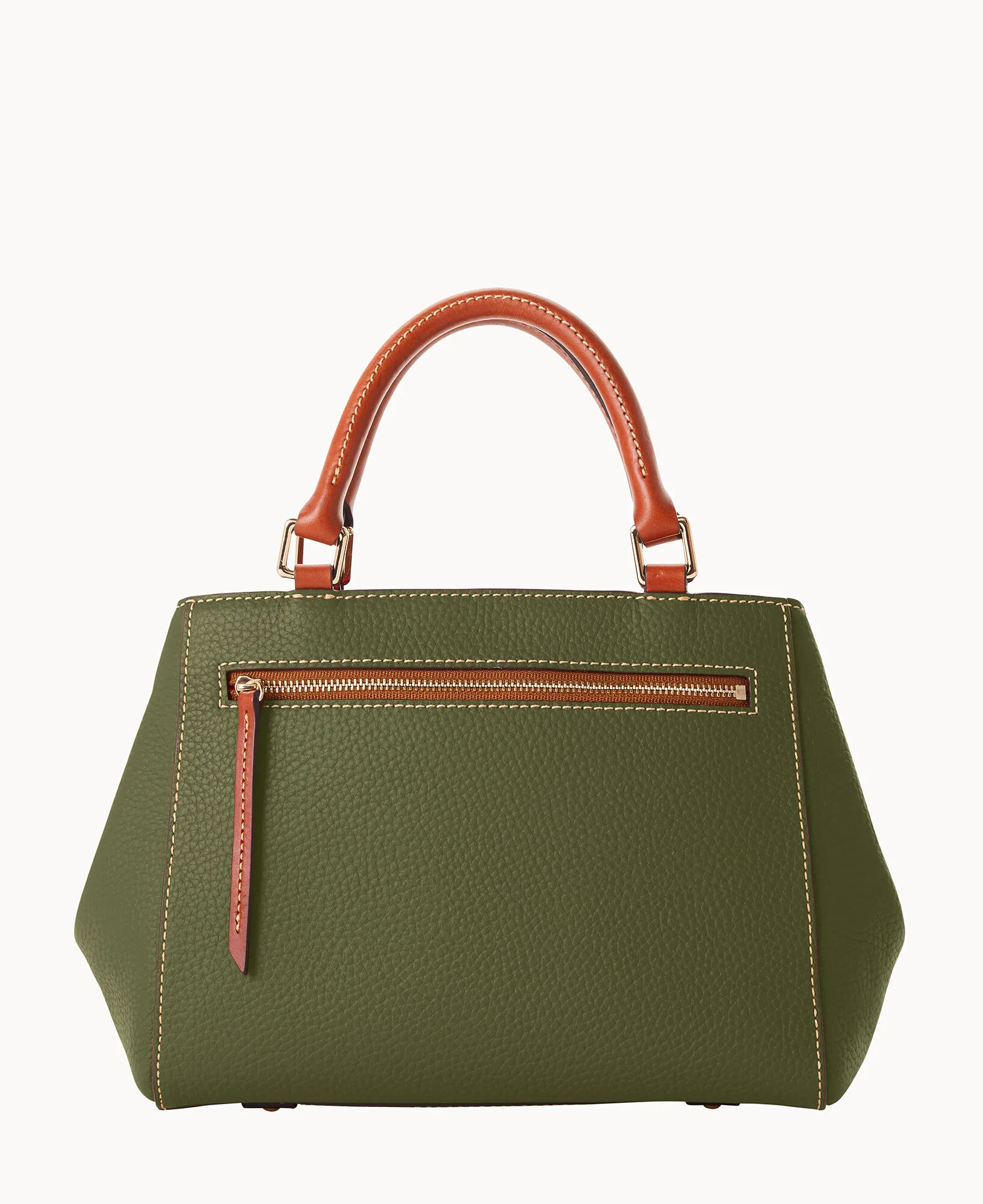 Pebble Grain Small Zip Satchel - Image 109