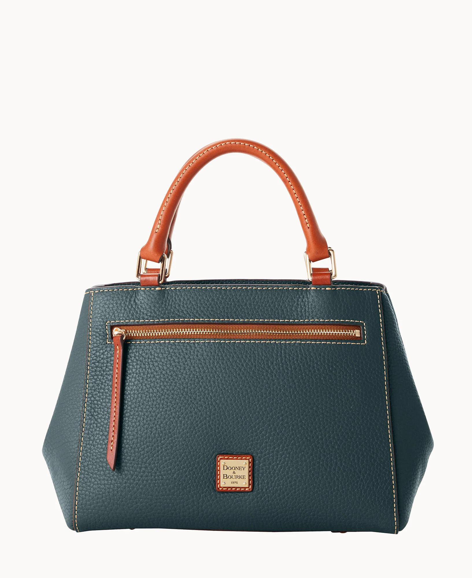 Pebble Grain Small Zip Satchel - Image 111