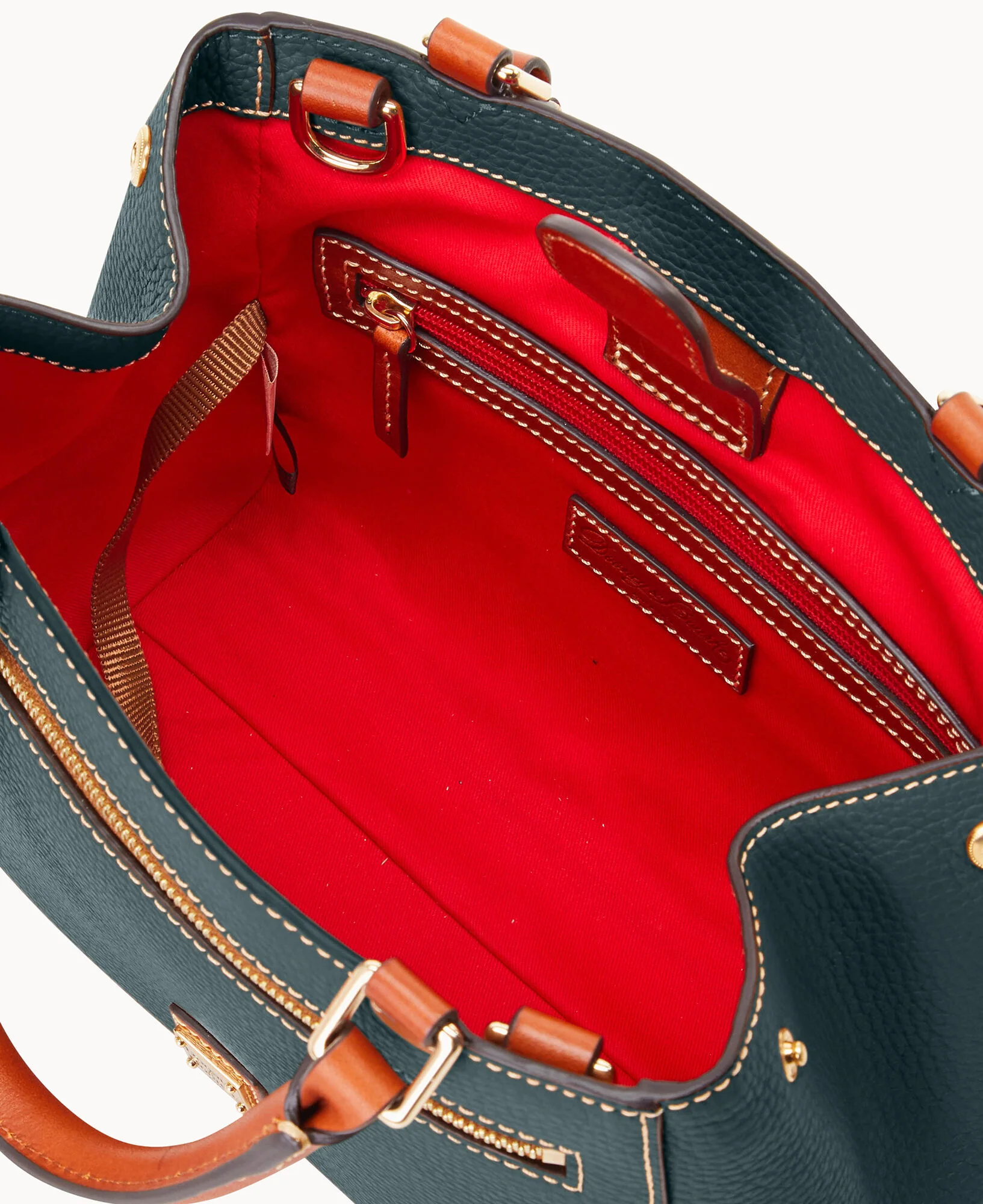 Pebble Grain Small Zip Satchel - Image 113