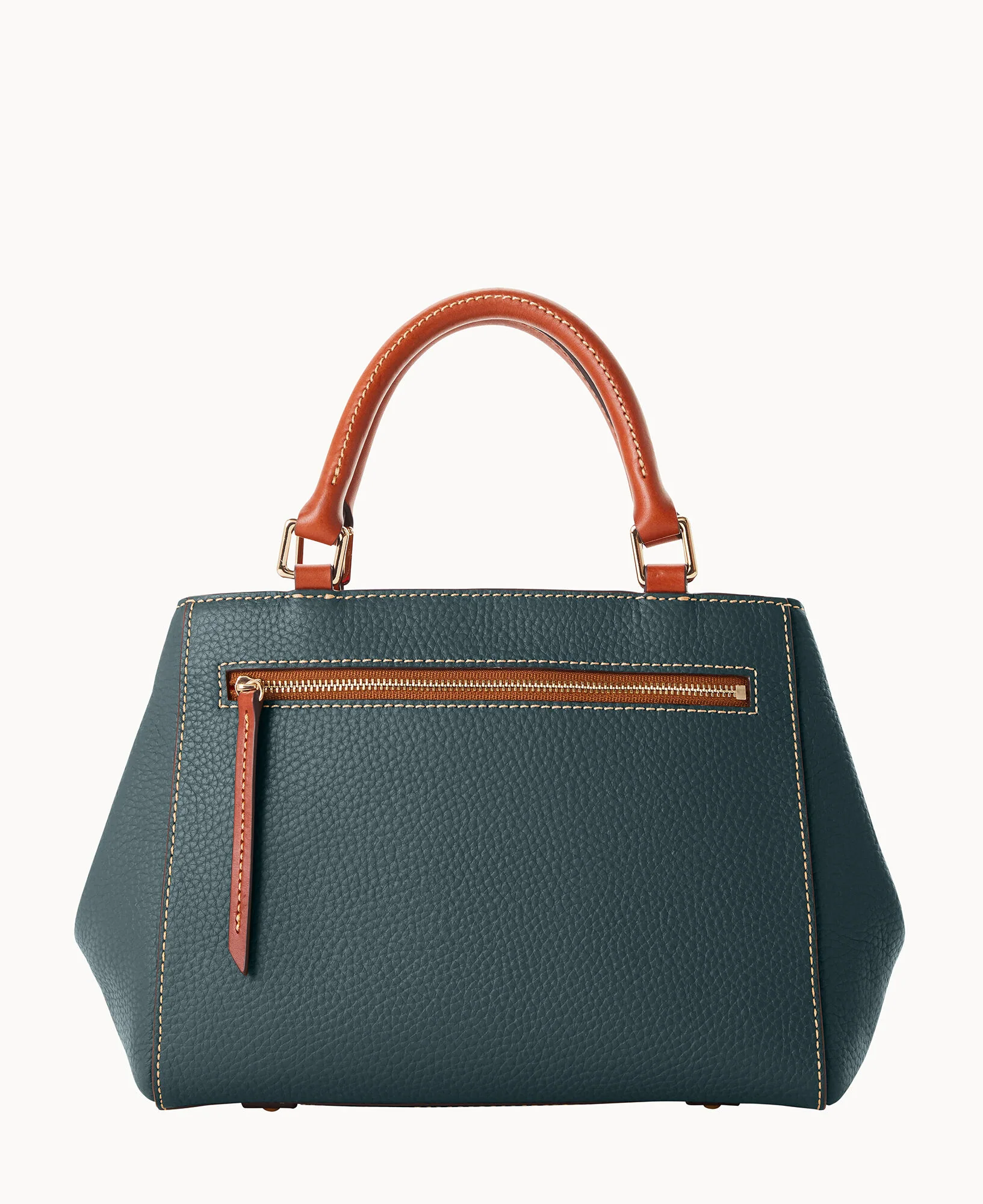 Pebble Grain Small Zip Satchel - Image 114