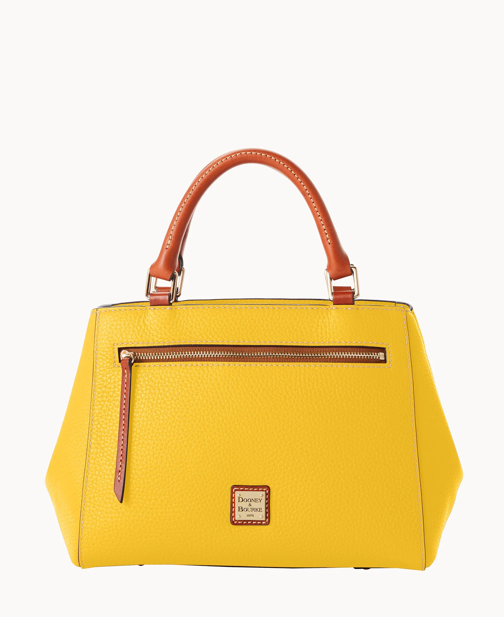 Pebble Grain Small Zip Satchel - Image 121