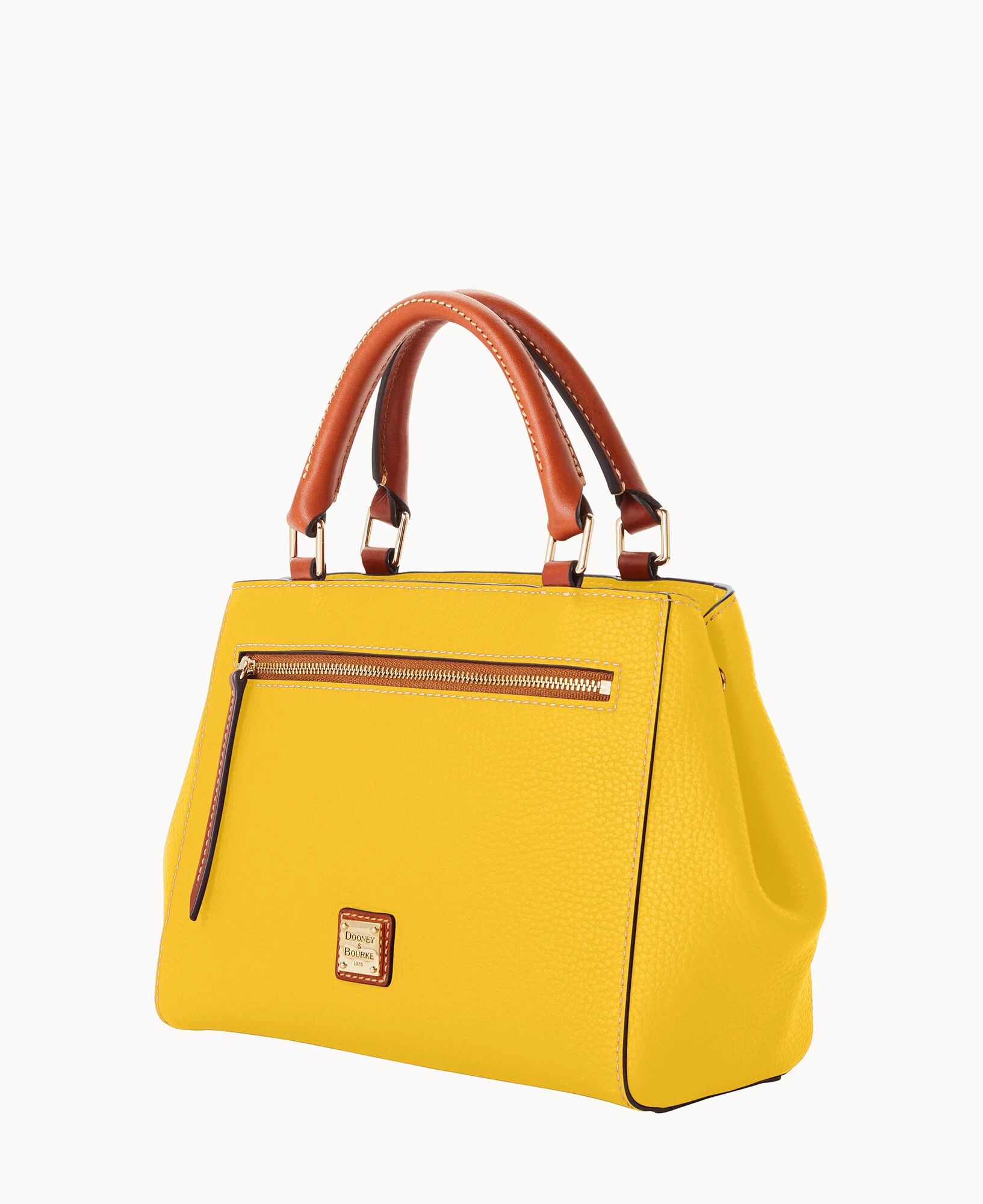 Pebble Grain Small Zip Satchel - Image 122