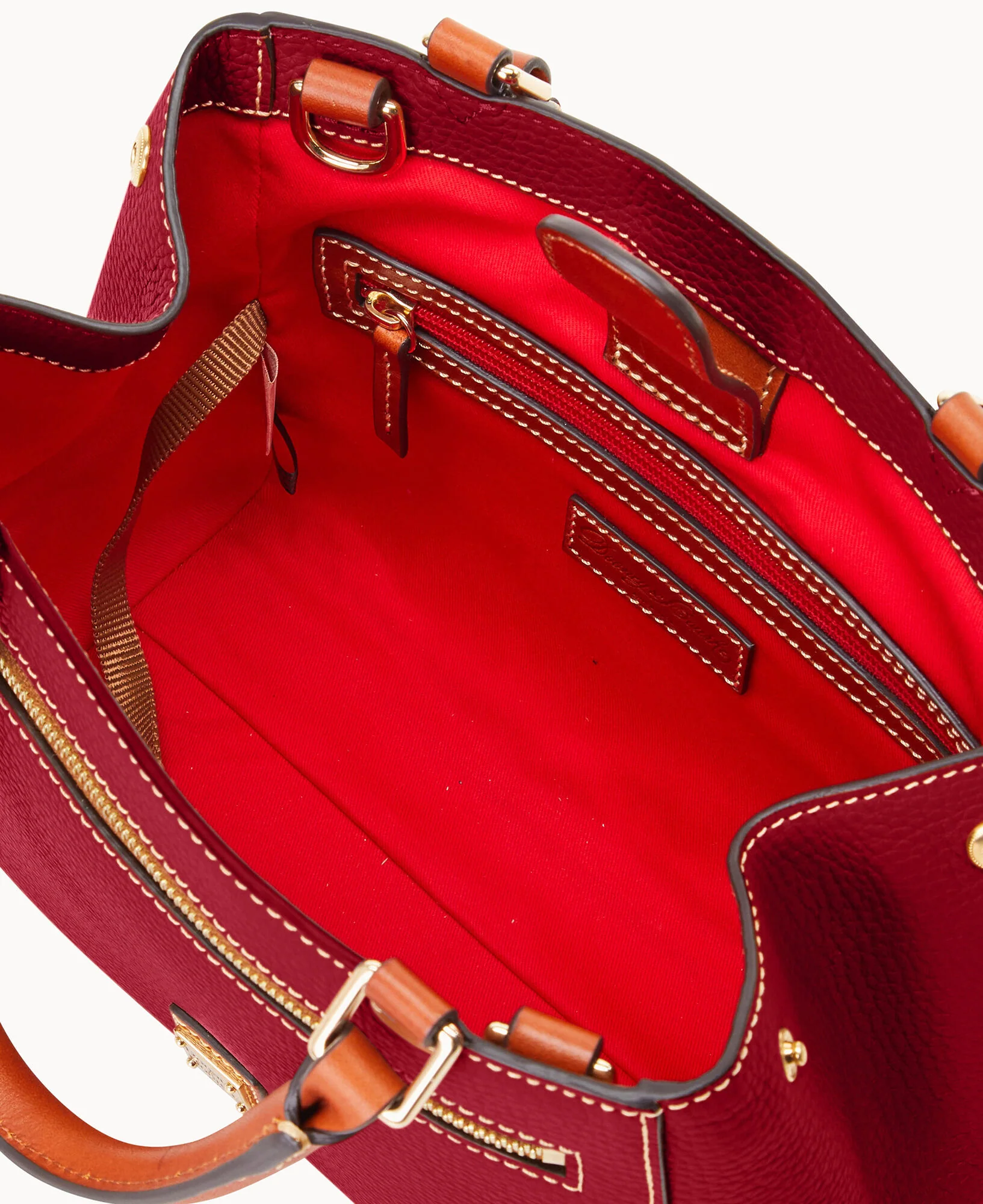 Pebble Grain Small Zip Satchel - Image 128