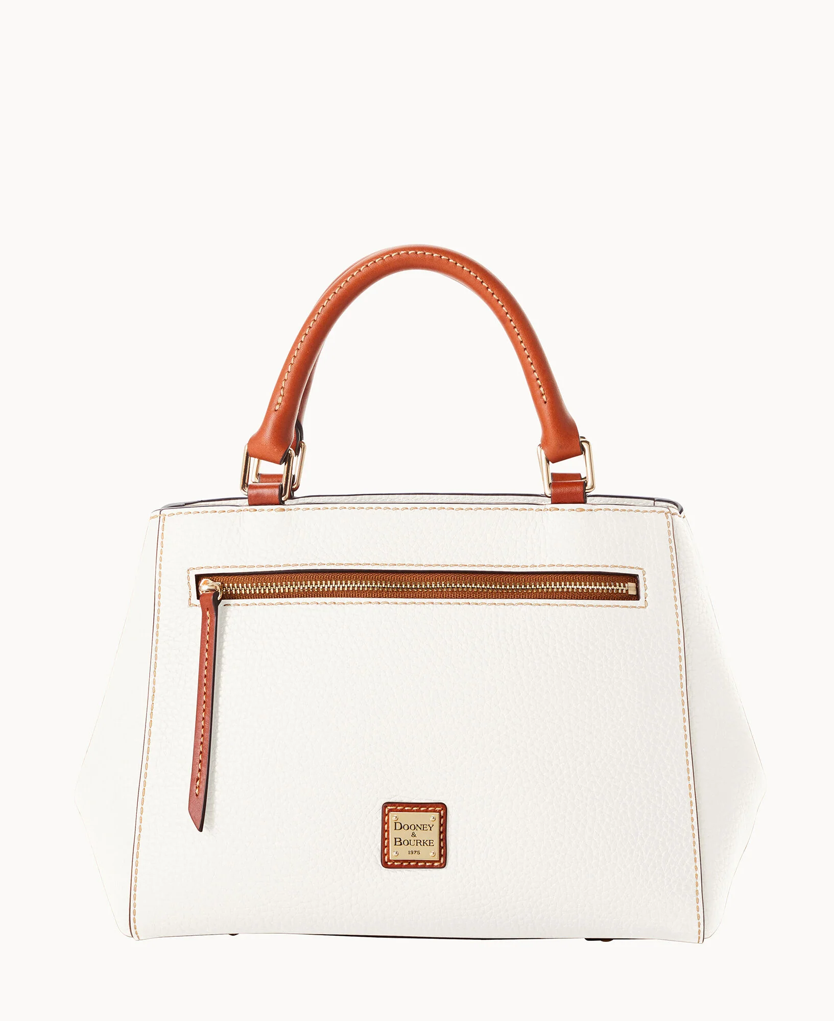 Pebble Grain Small Zip Satchel - Image 131