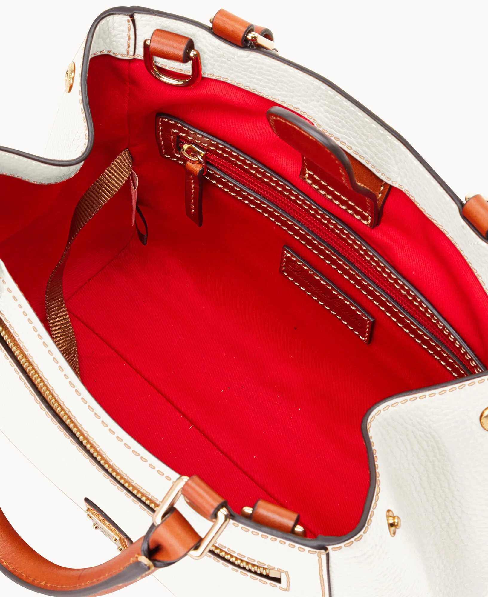 Pebble Grain Small Zip Satchel - Image 133