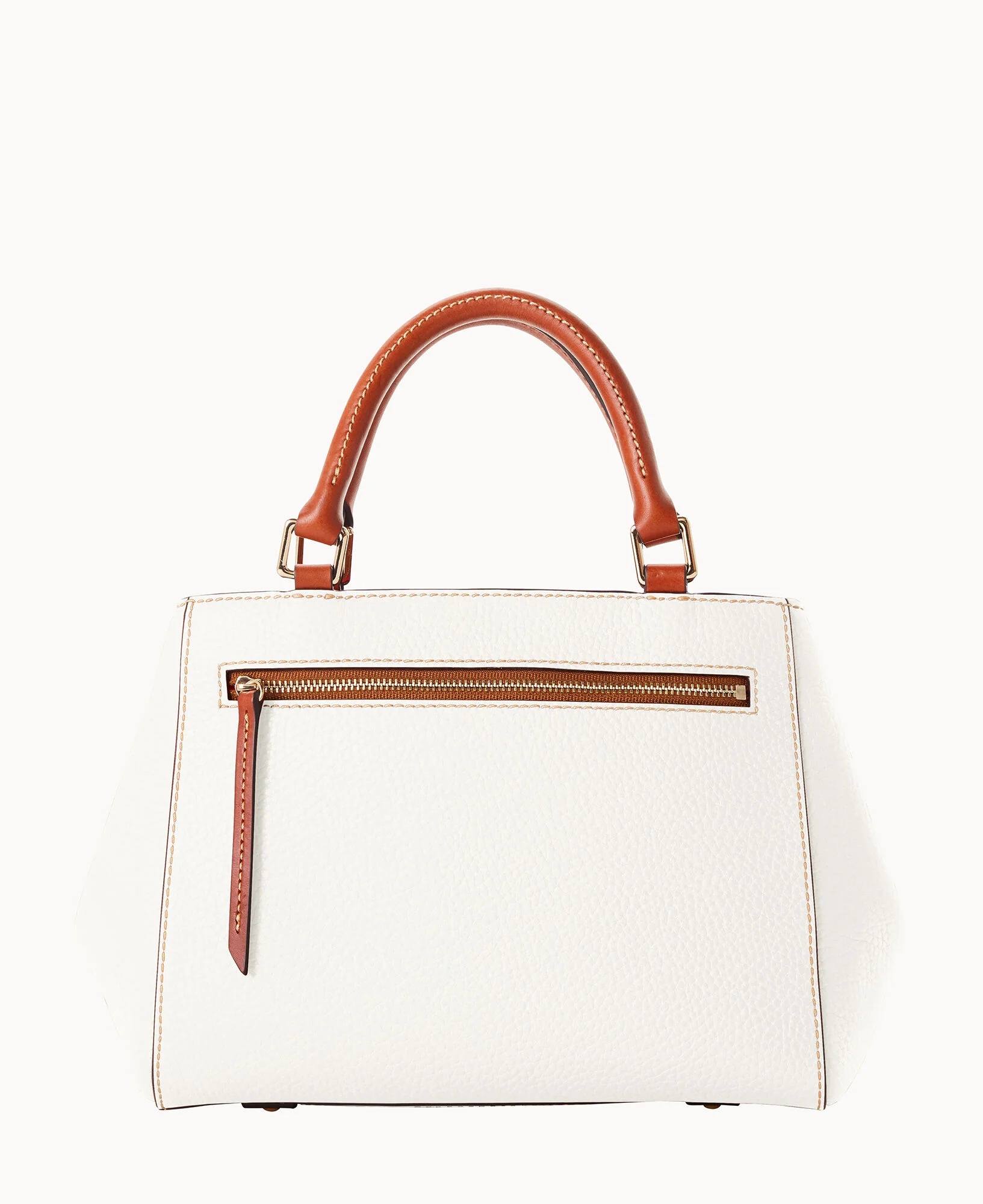 Pebble Grain Small Zip Satchel - Image 134