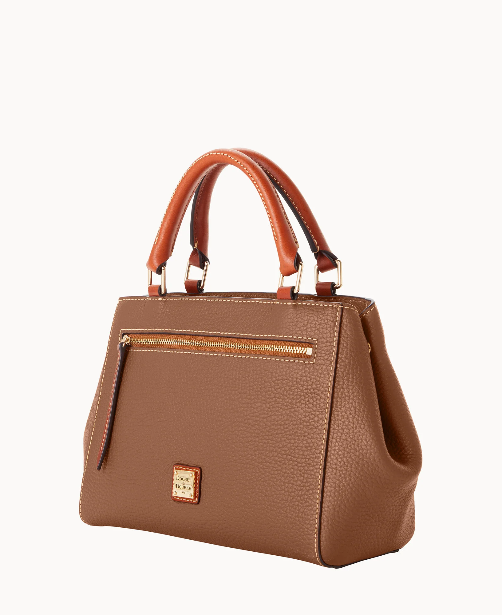 Pebble Grain Small Zip Satchel - Image 137
