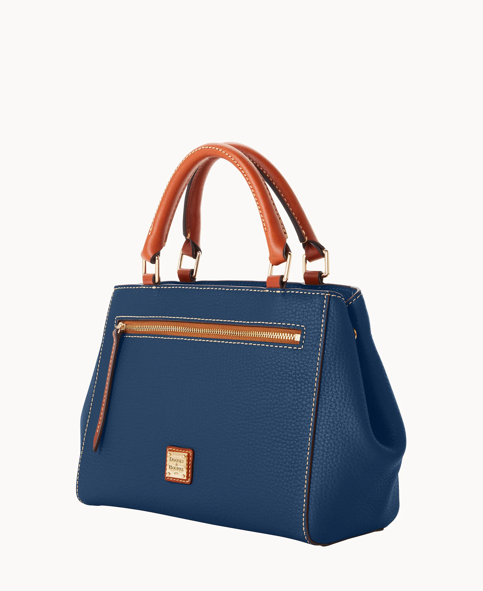 Pebble Grain Small Zip Satchel - Image 142