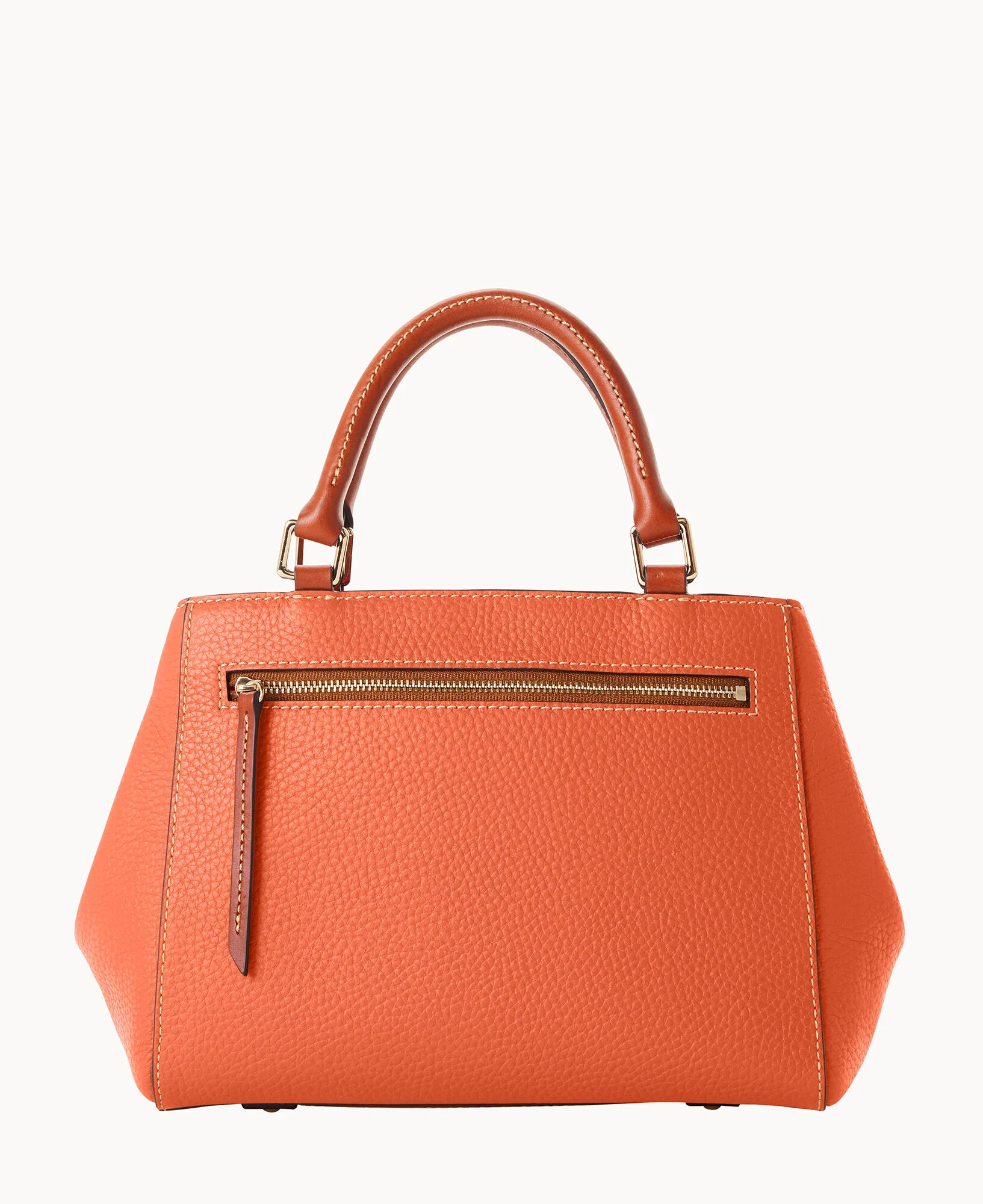Pebble Grain Small Zip Satchel - Image 19
