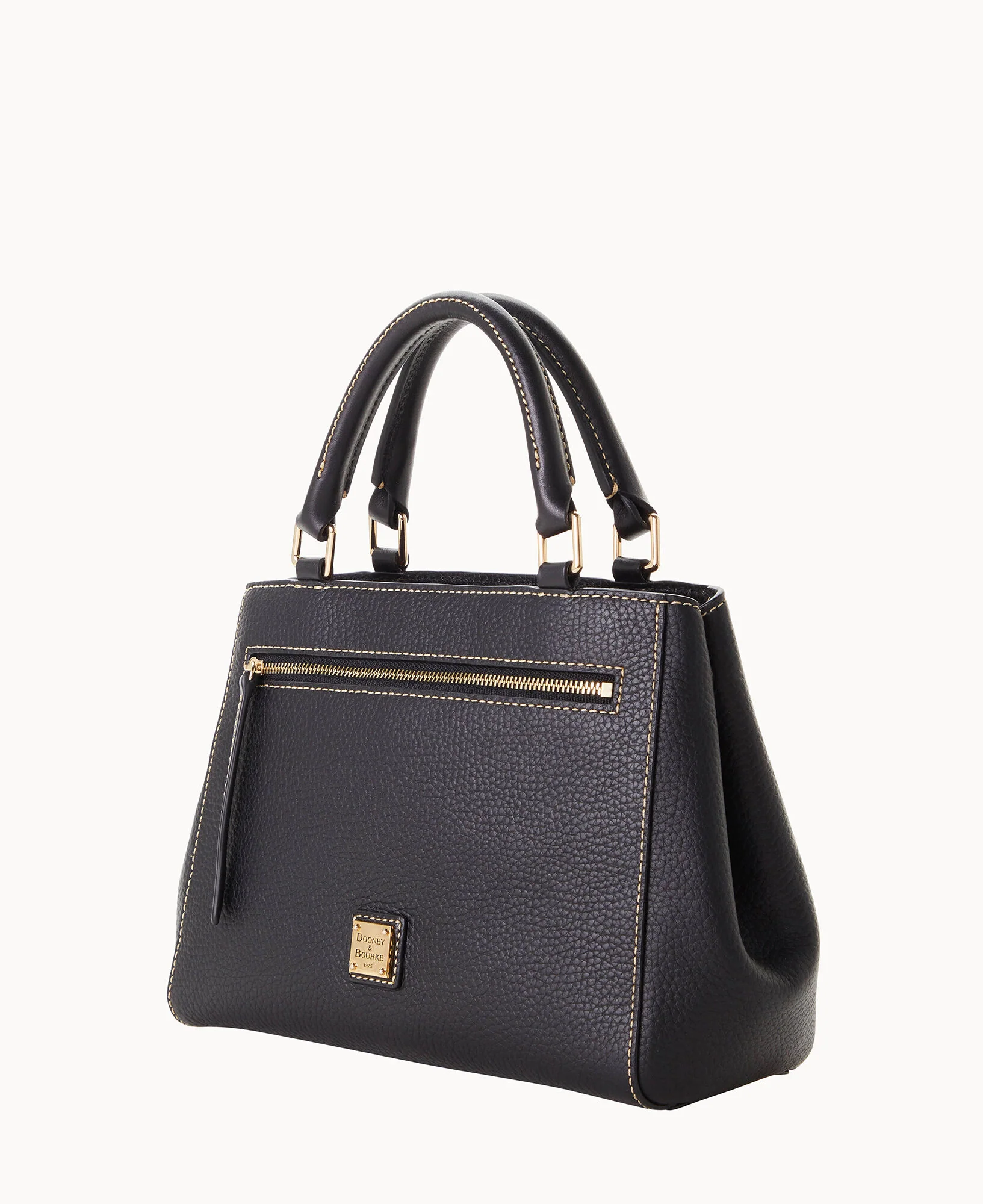 Pebble Grain Small Zip Satchel - Image 22