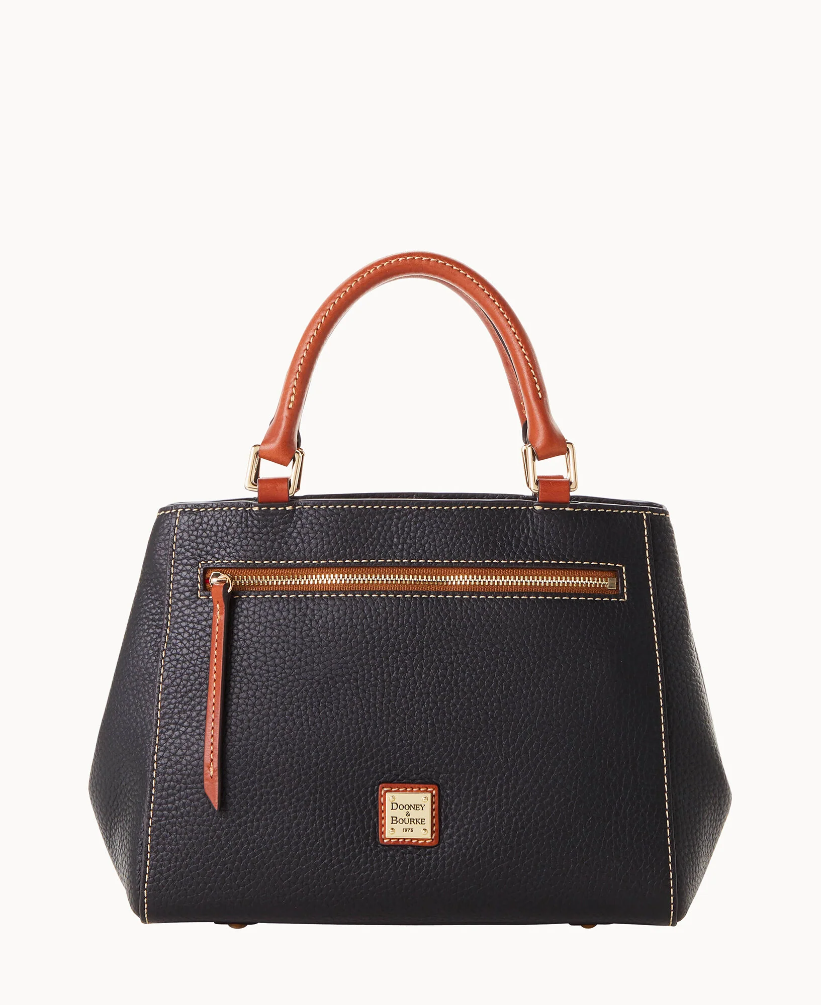 Pebble Grain Small Zip Satchel - Image 31