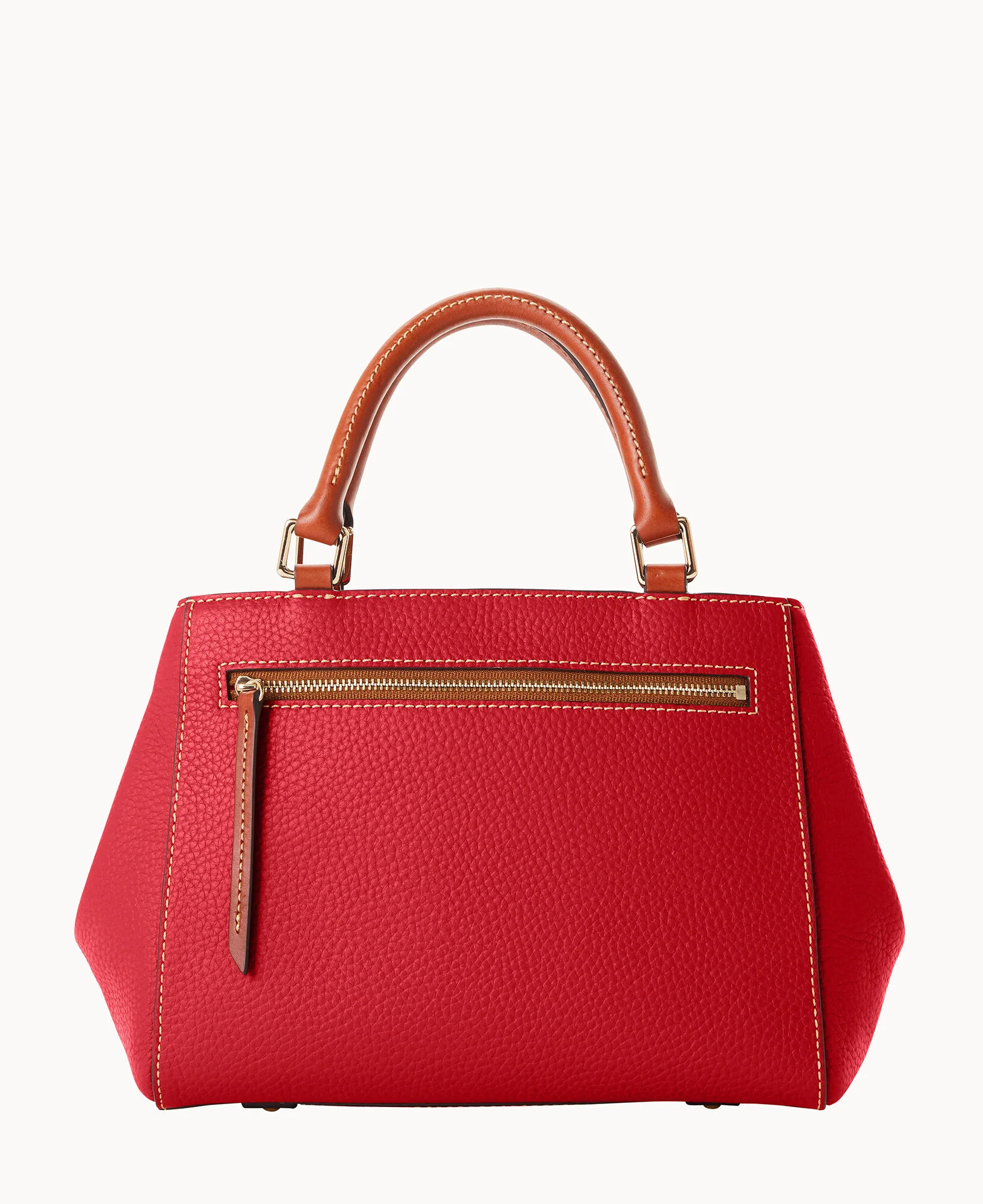 Pebble Grain Small Zip Satchel - Image 44