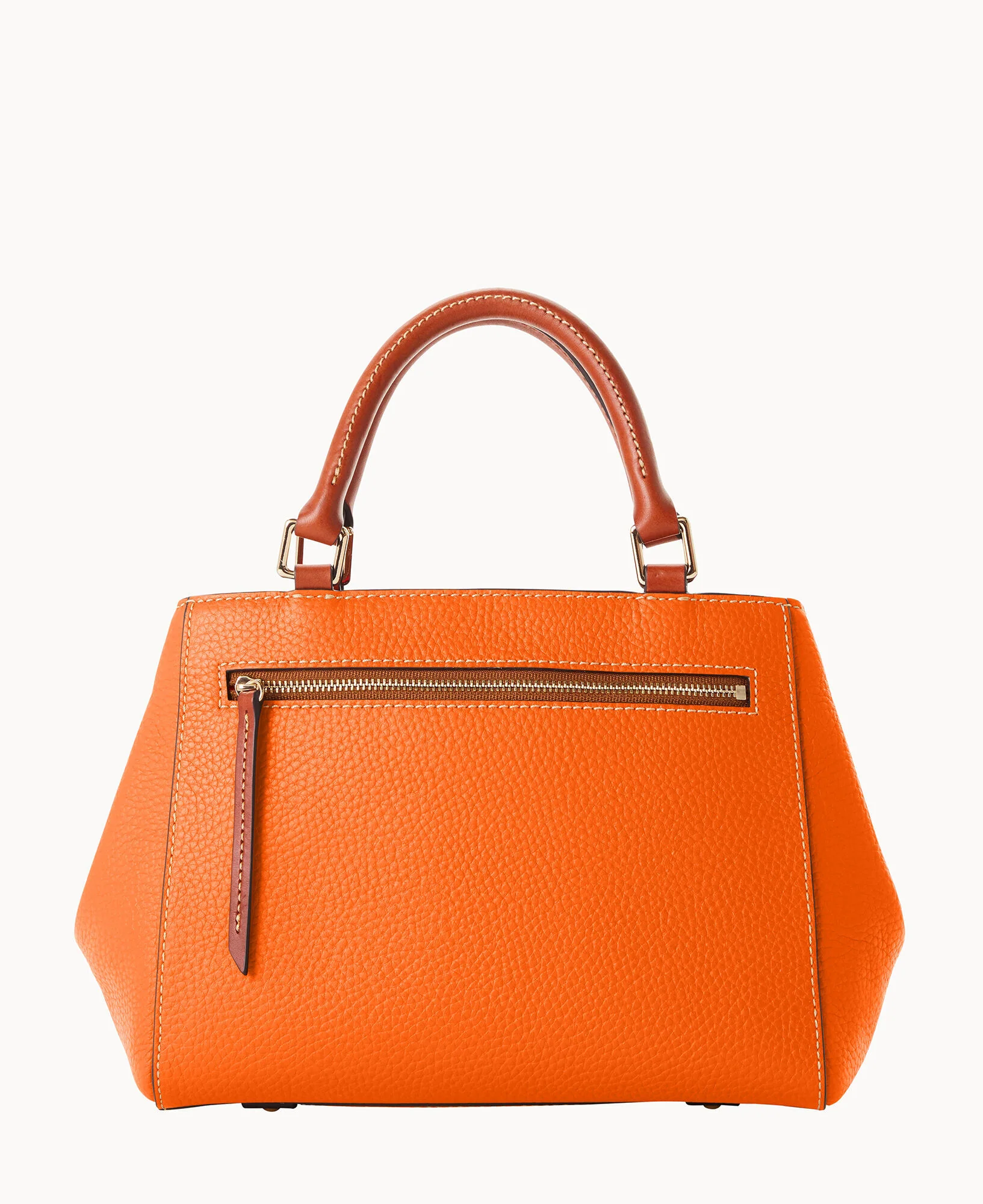 Pebble Grain Small Zip Satchel - Image 59
