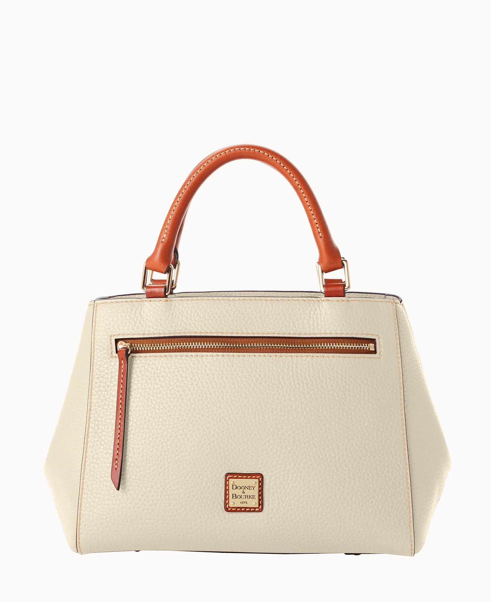 Pebble Grain Small Zip Satchel - Image 61