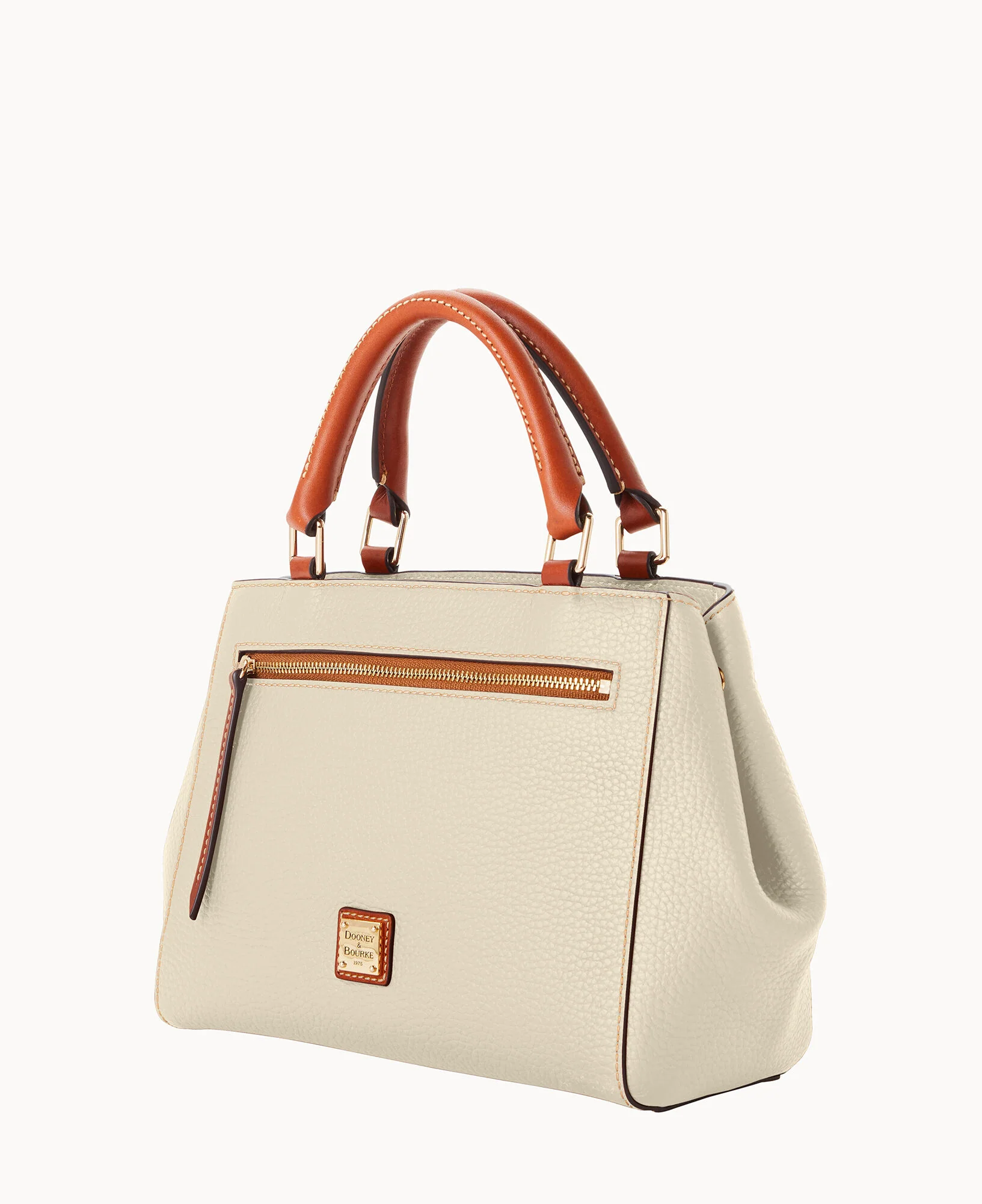 Pebble Grain Small Zip Satchel - Image 62