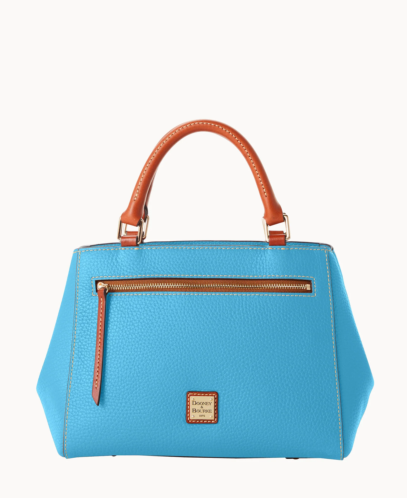 Pebble Grain Small Zip Satchel - Image 71