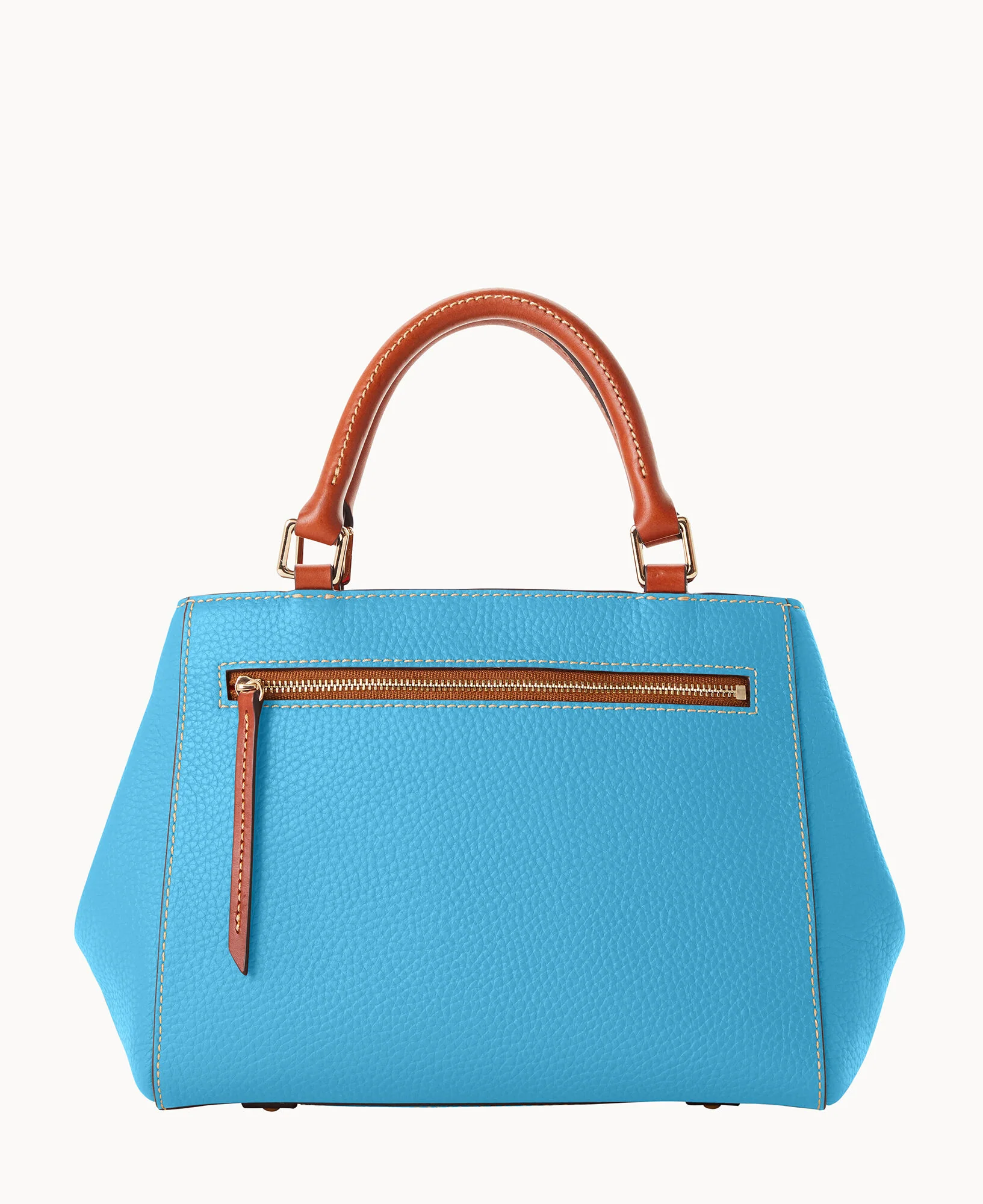 Pebble Grain Small Zip Satchel - Image 74