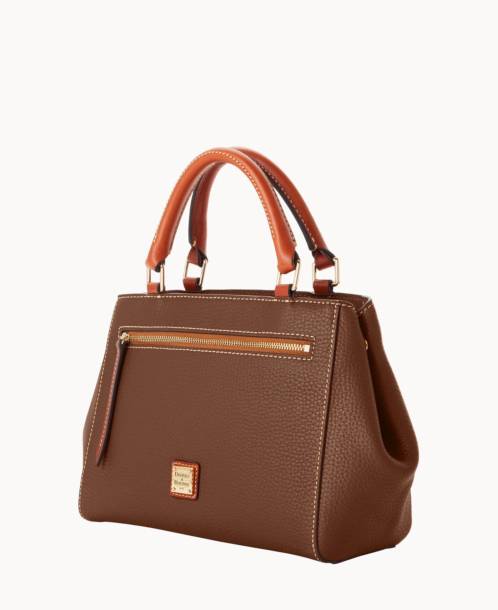 Pebble Grain Small Zip Satchel - Image 77