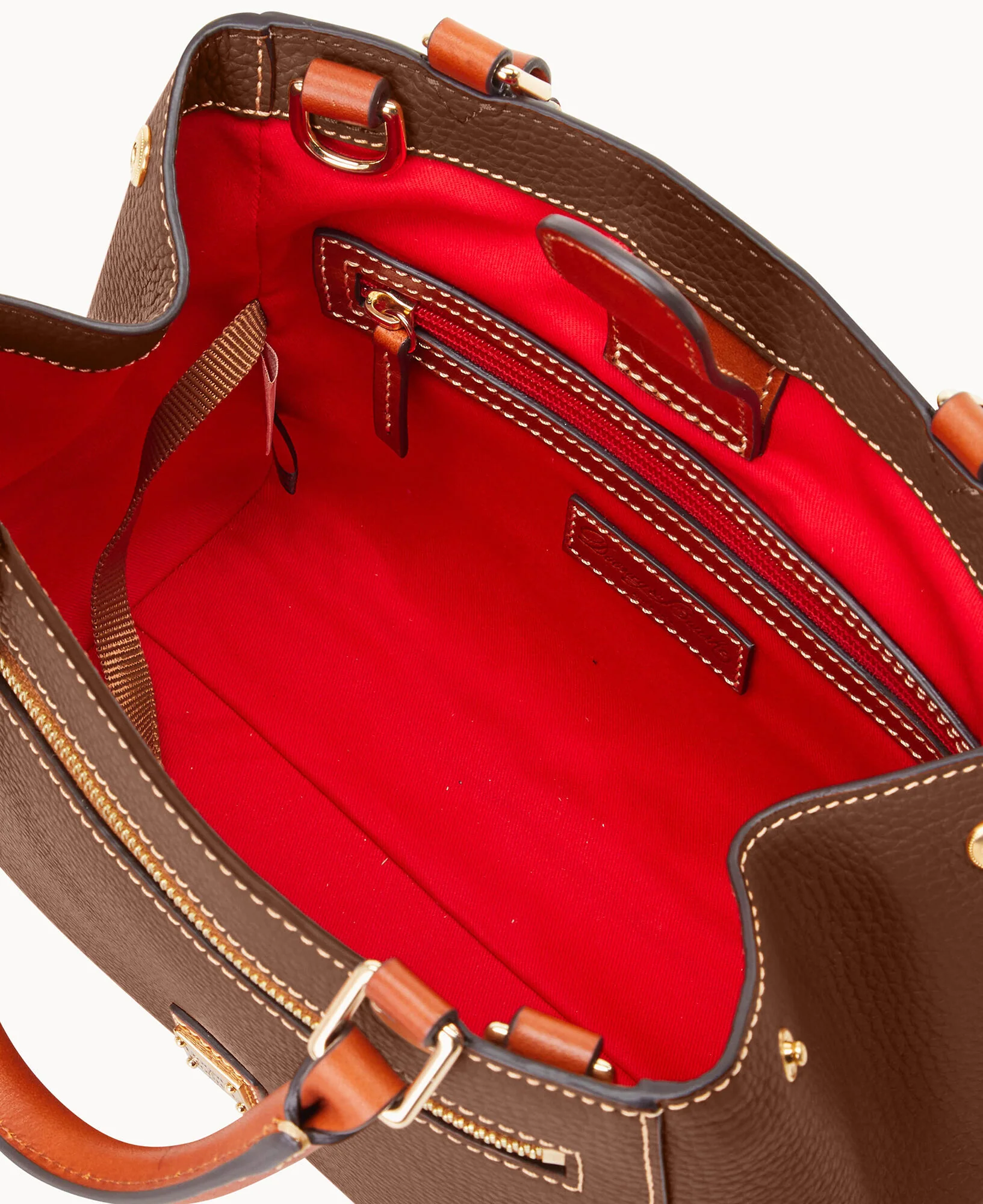 Pebble Grain Small Zip Satchel - Image 78