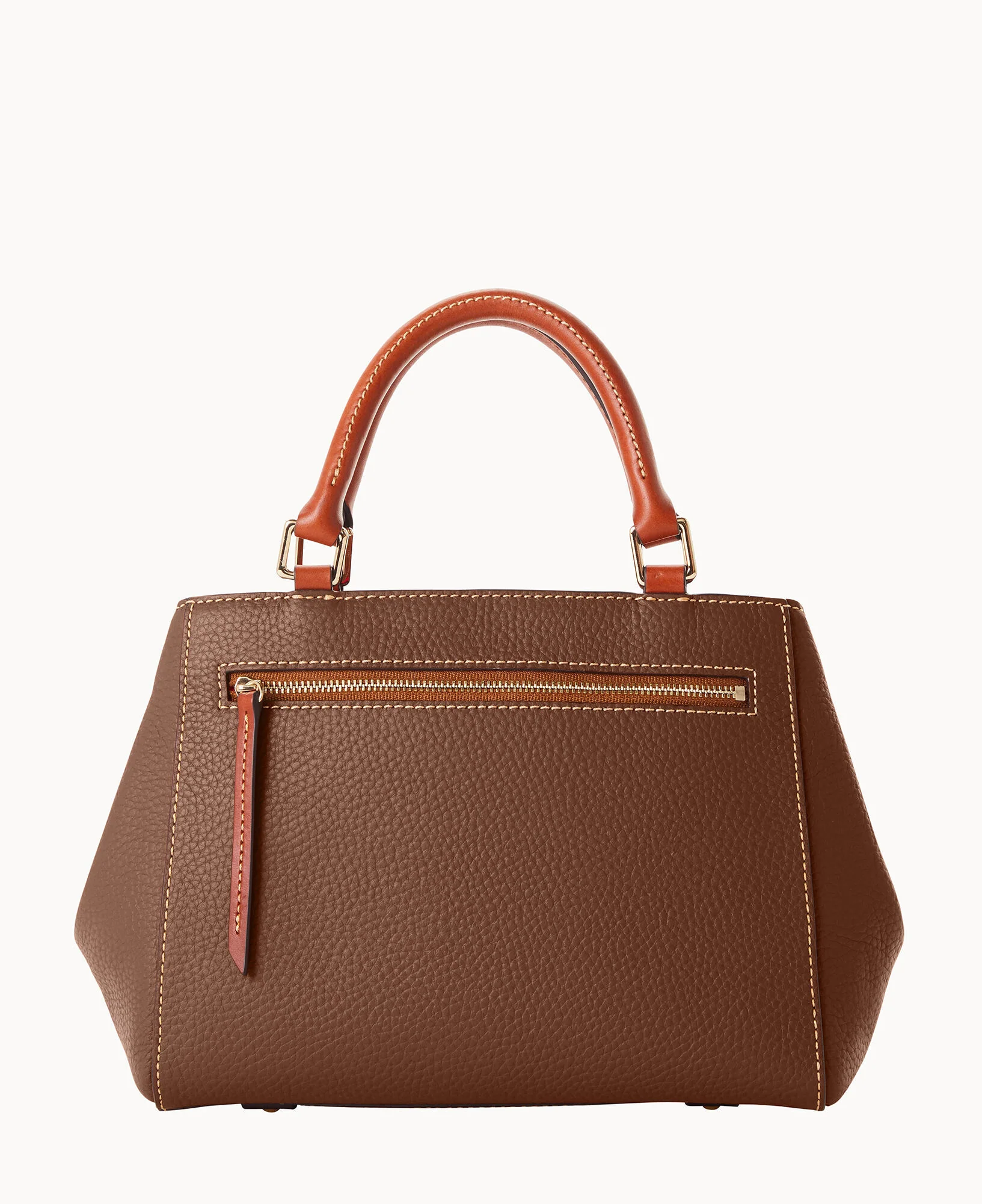Pebble Grain Small Zip Satchel - Image 79