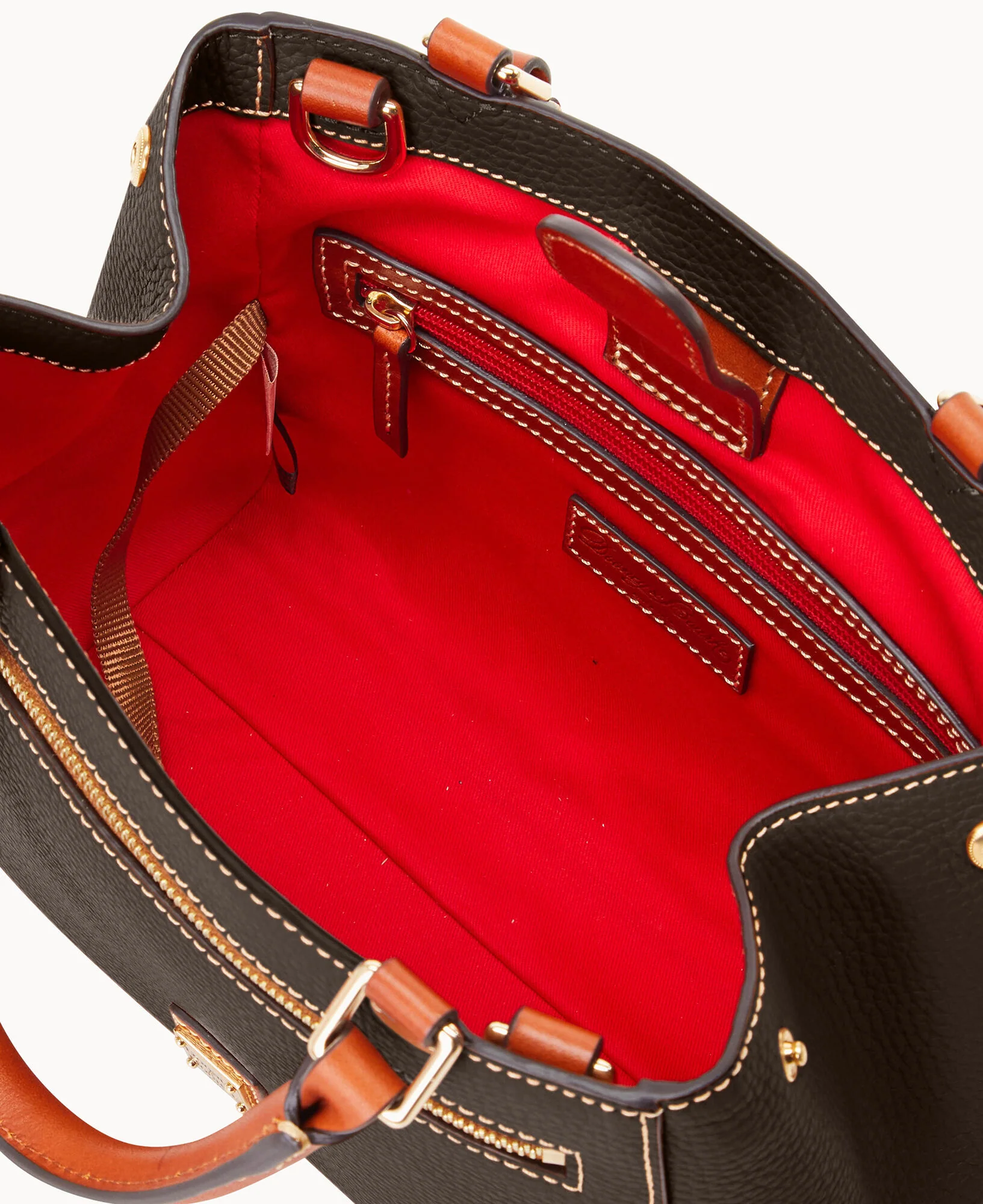 Pebble Grain Small Zip Satchel - Image 88