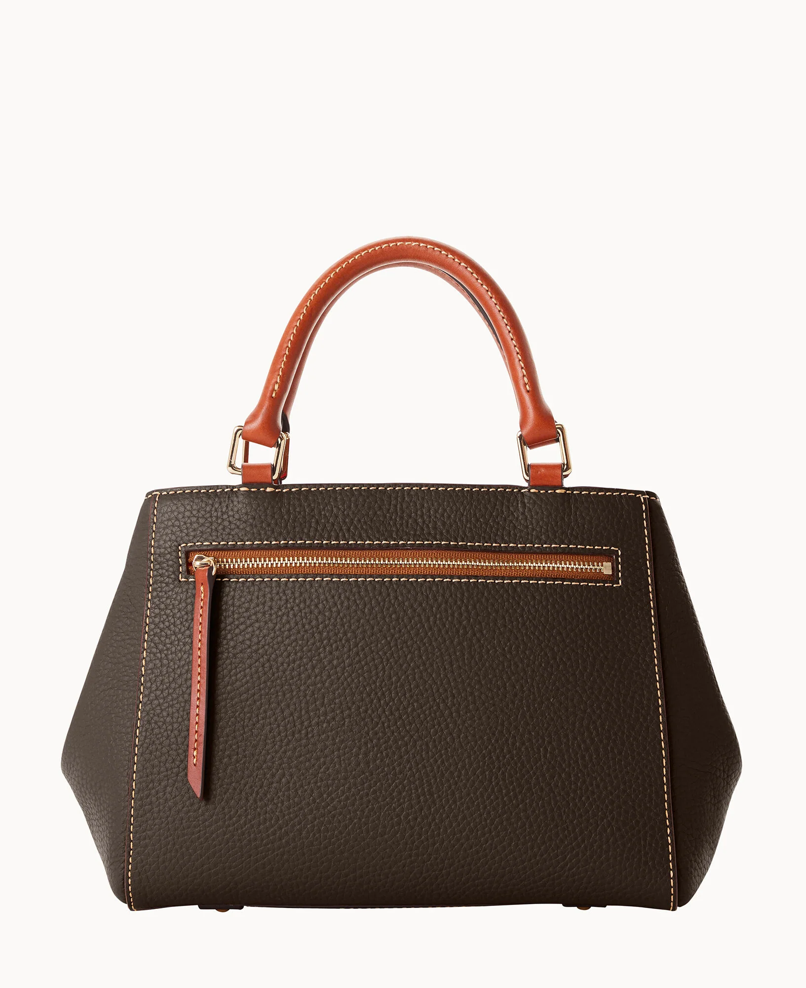 Pebble Grain Small Zip Satchel - Image 89