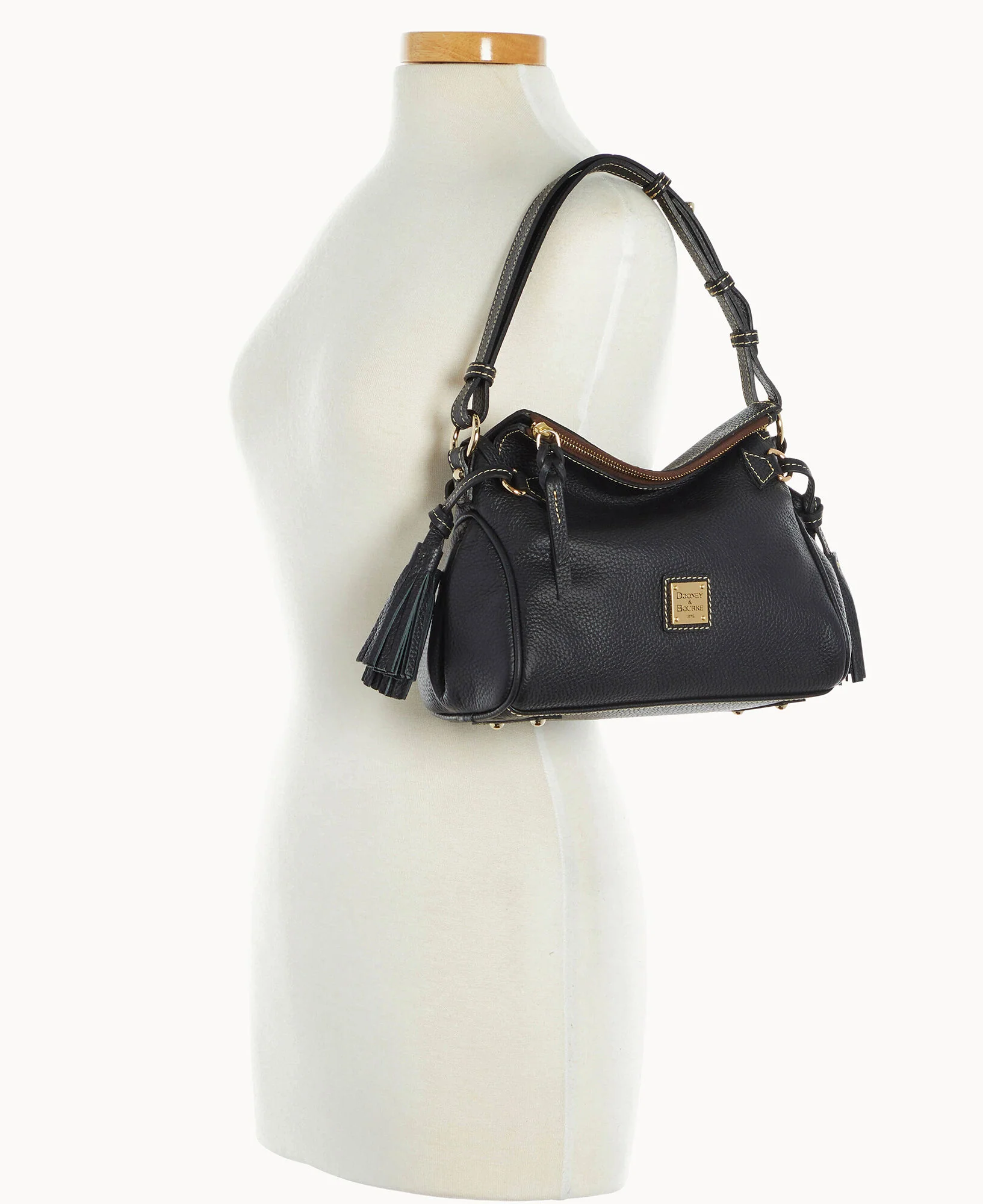 Pebble Grain Tassel Shoulder Bag - Image 4