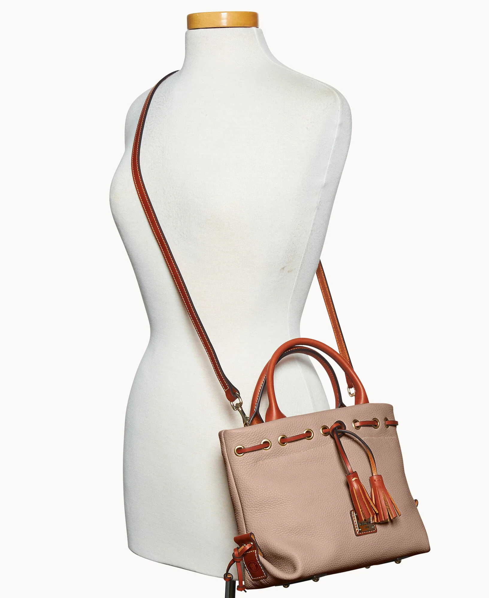 Pebble Grain Tassel Tote - Image 48