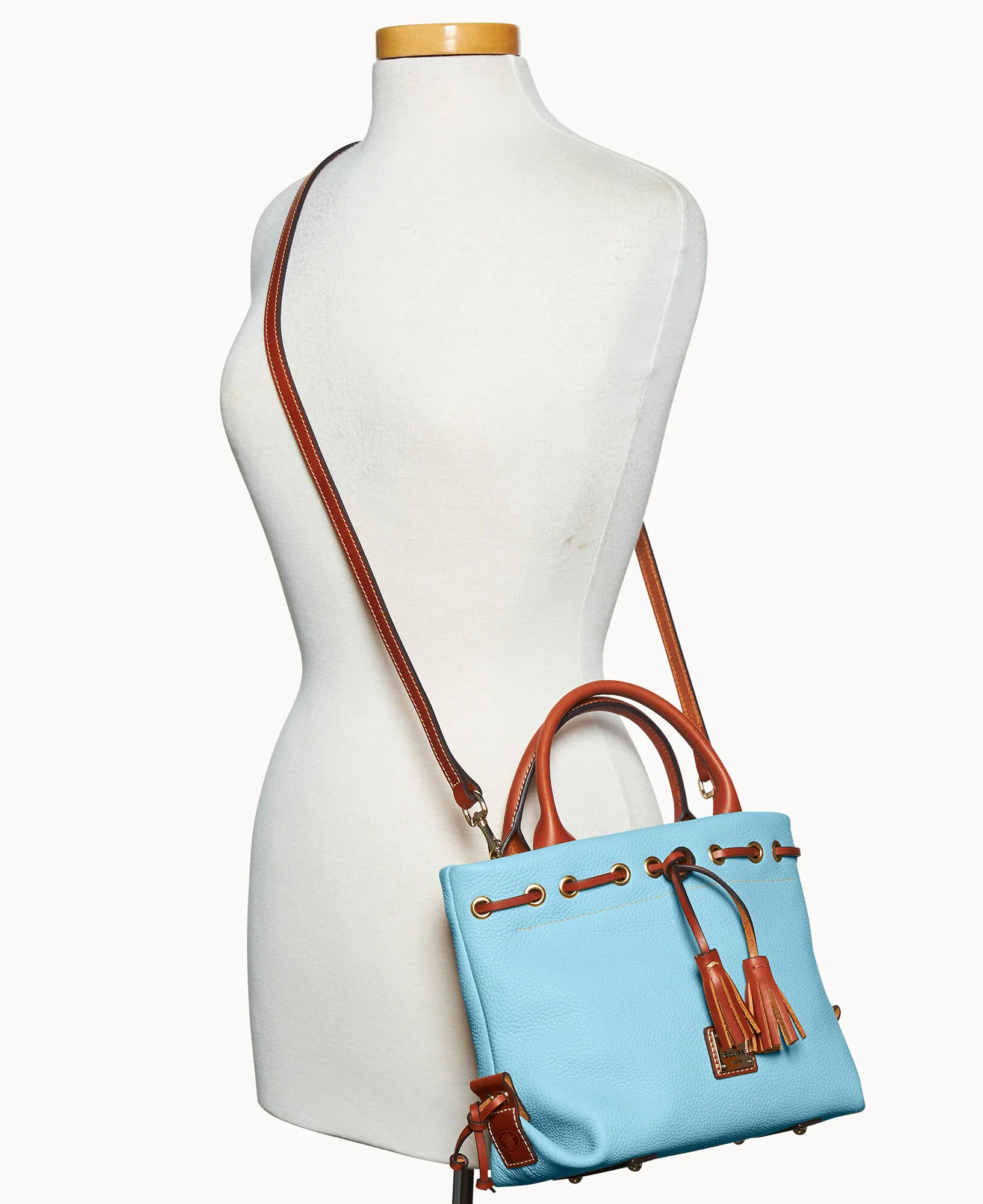 Pebble Grain Tassel Tote - Image 52