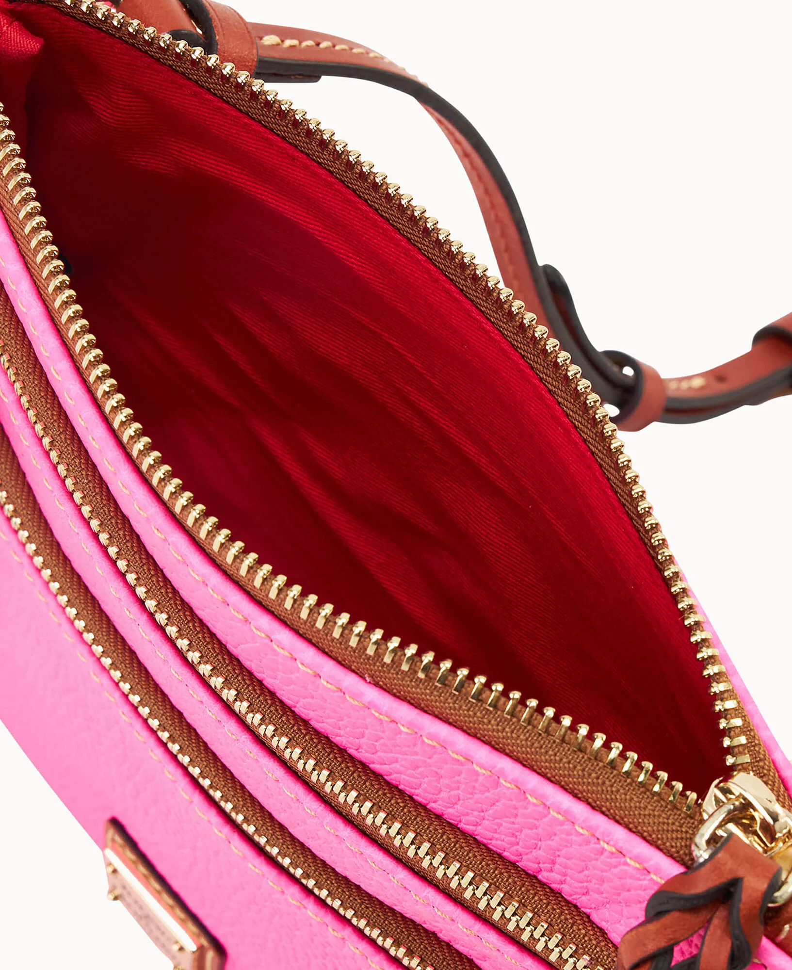Pebble Grain Triple Zip Crossbody - Image 7