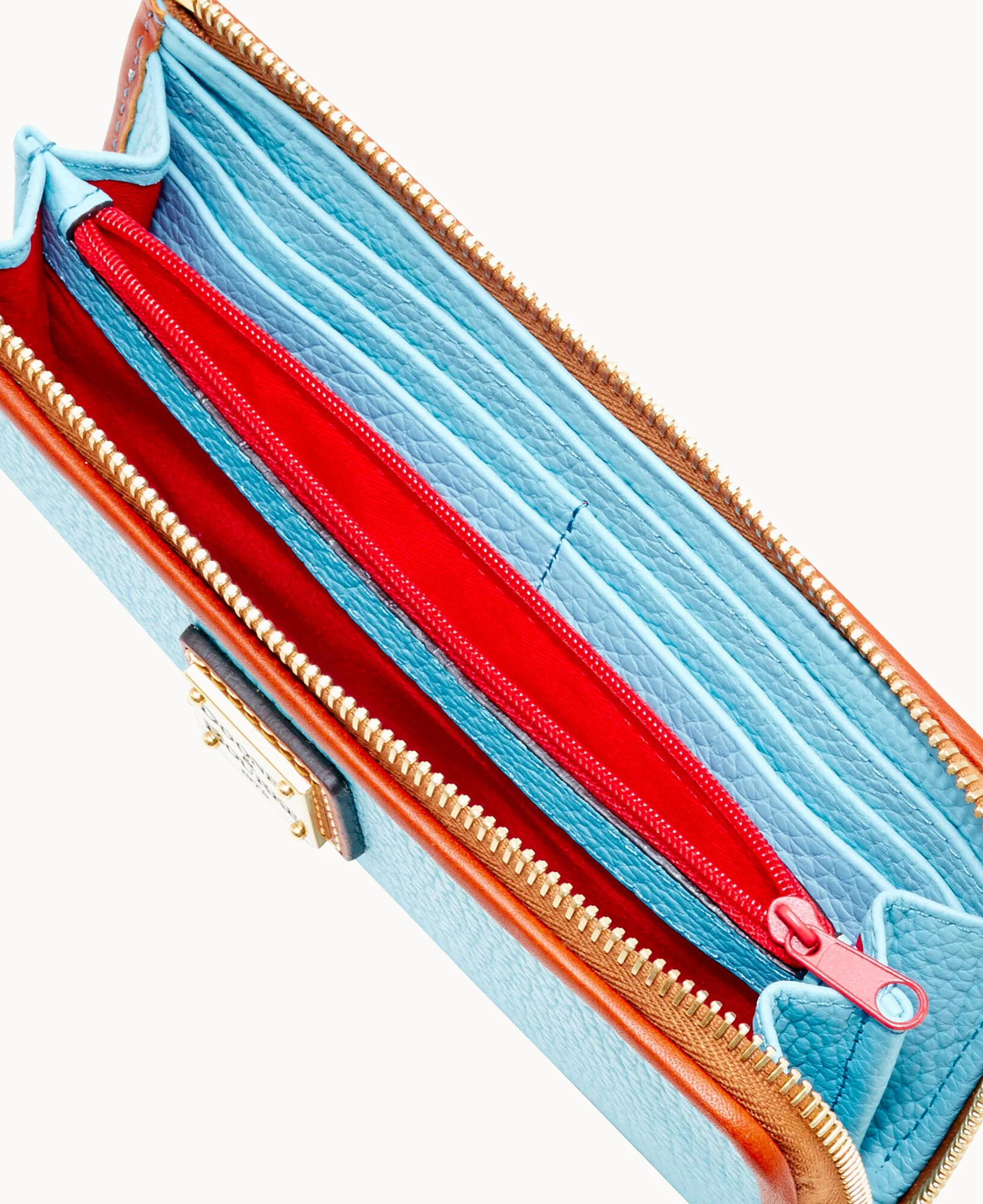 Pebble Grain Zip Clutch - Image 42