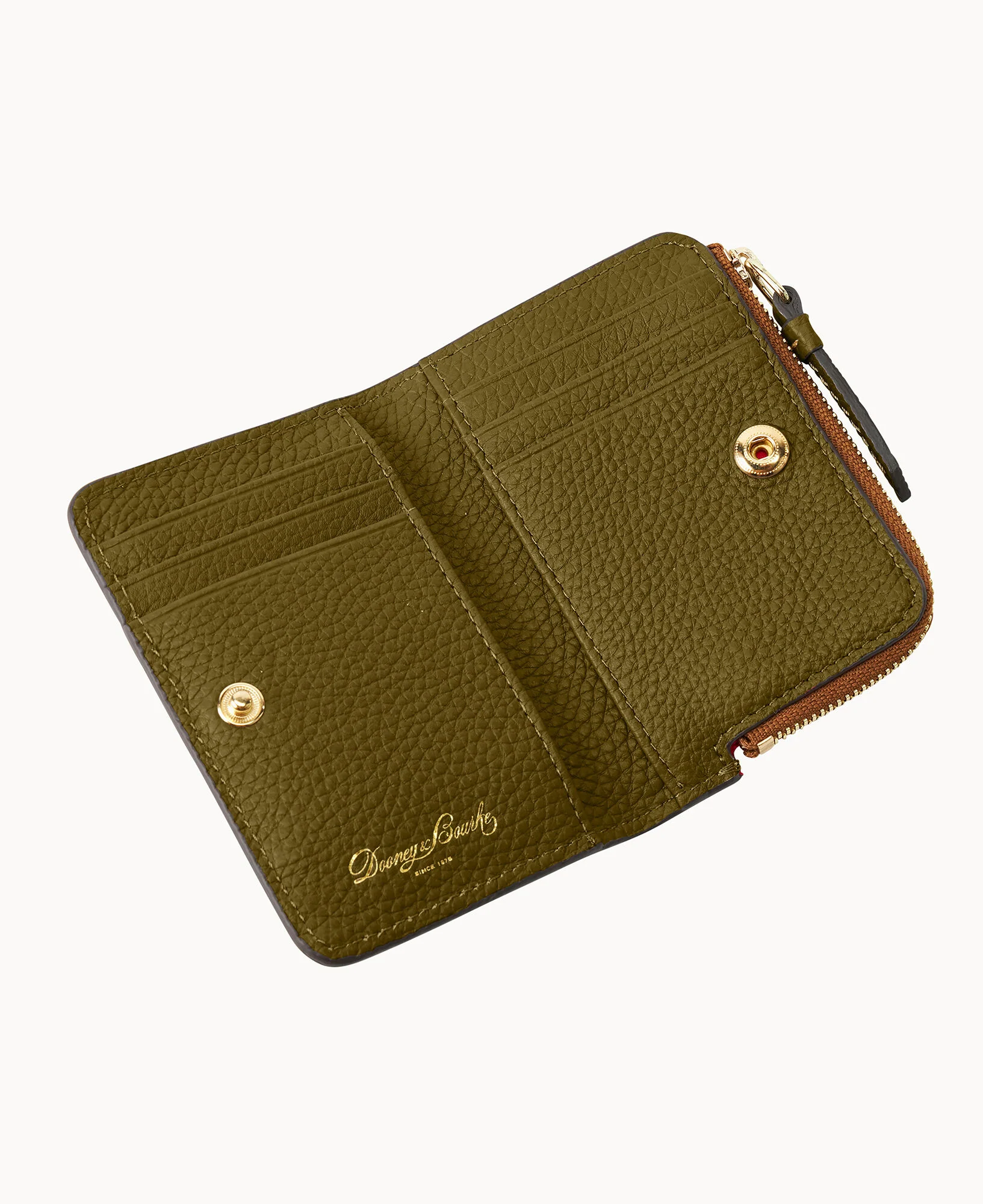 Pebble Grain Zip Credit Card Wallet 12 - Image 60
