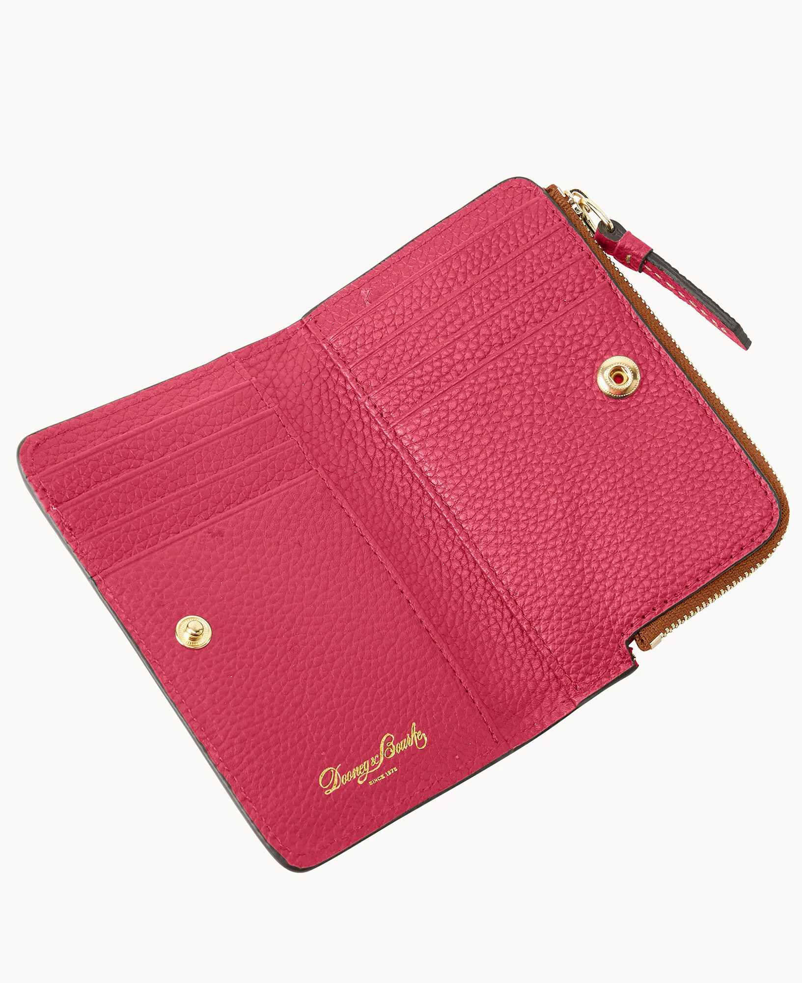 Pebble Grain Zip Credit Card Wallet 14 - Image 54