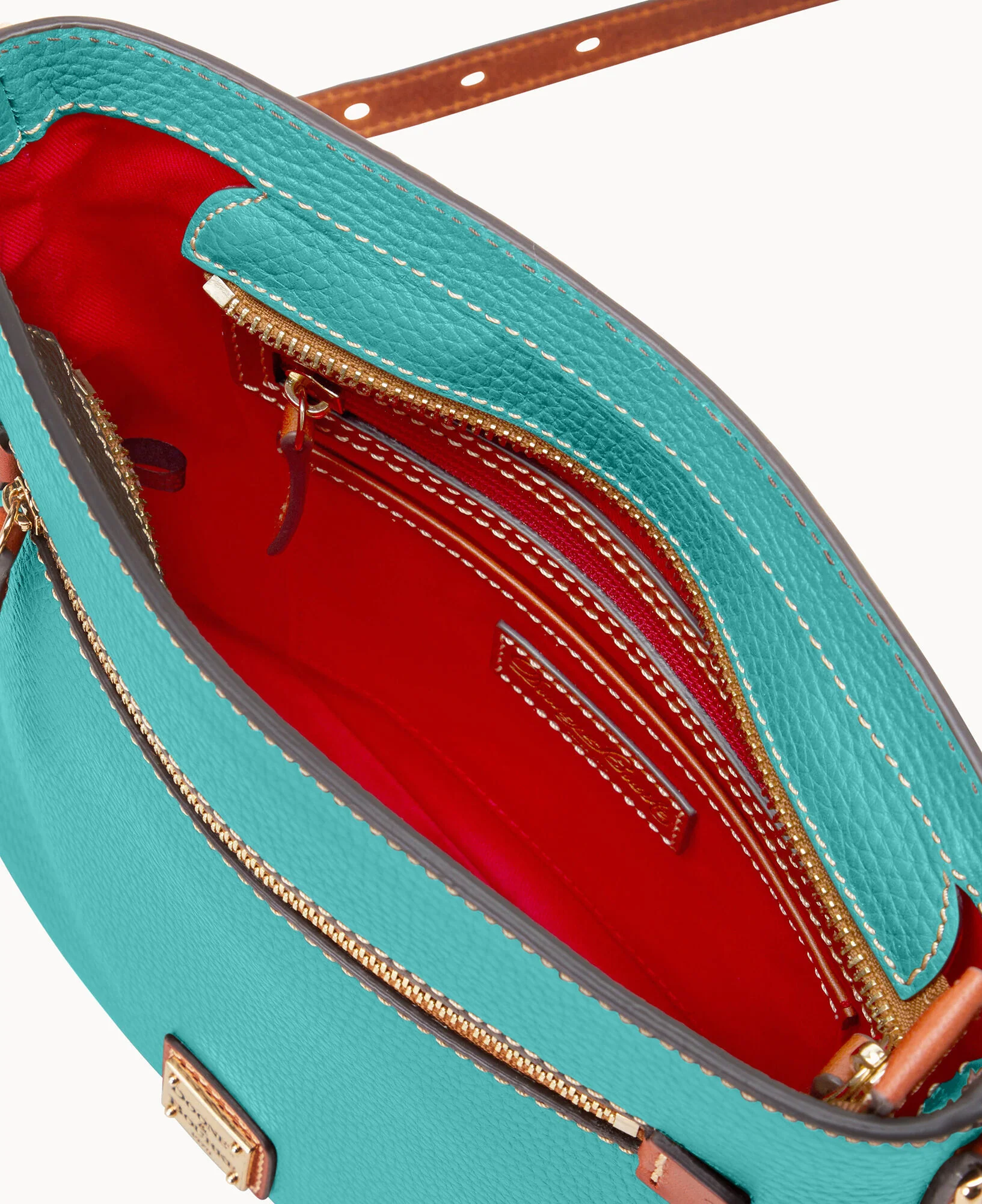 Pebble Grain Zip Crossbody - Image 10