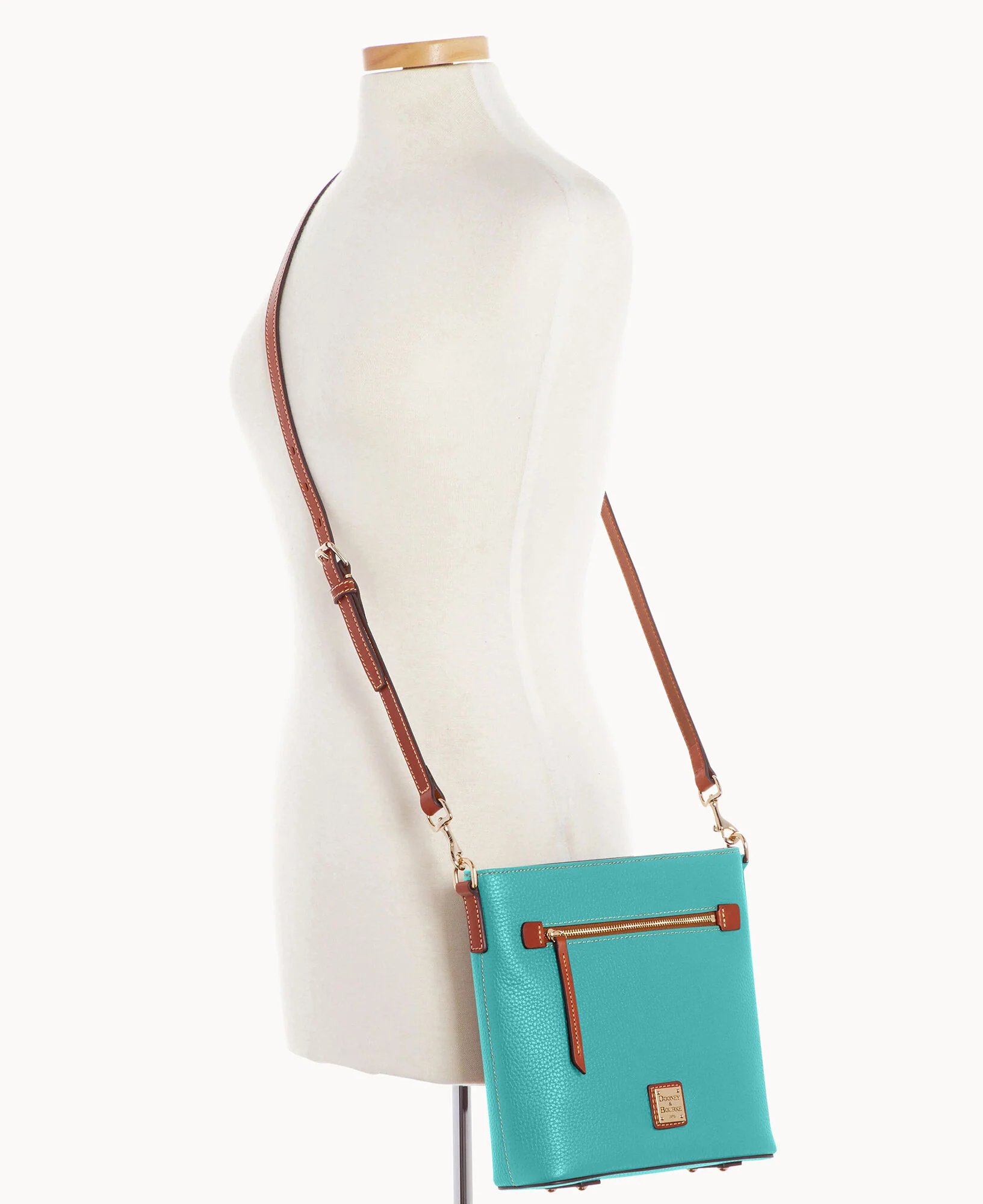 Pebble Grain Zip Crossbody - Image 11