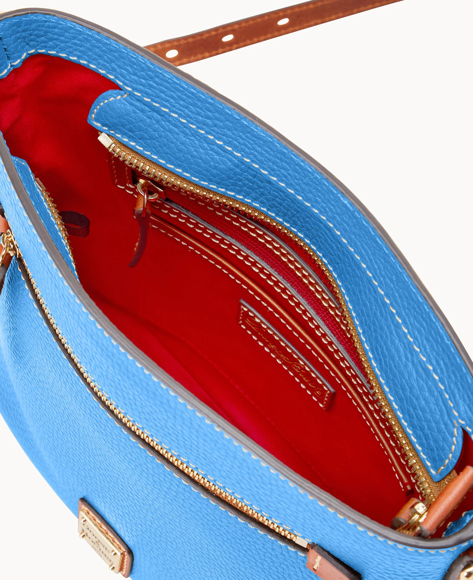 Pebble Grain Zip Crossbody - Image 34