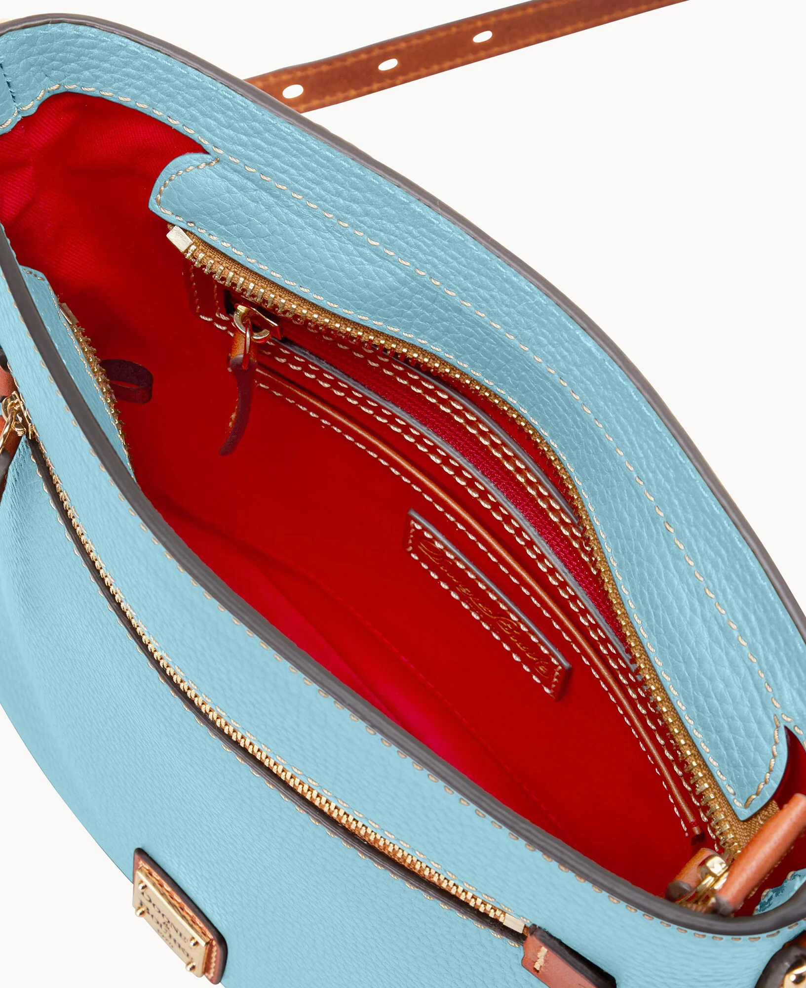 Pebble Grain Zip Crossbody - Image 40