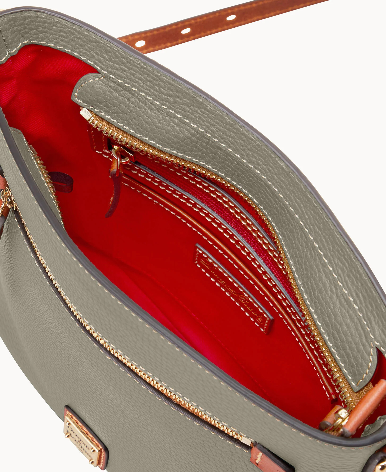 Pebble Grain Zip Crossbody - Image 44