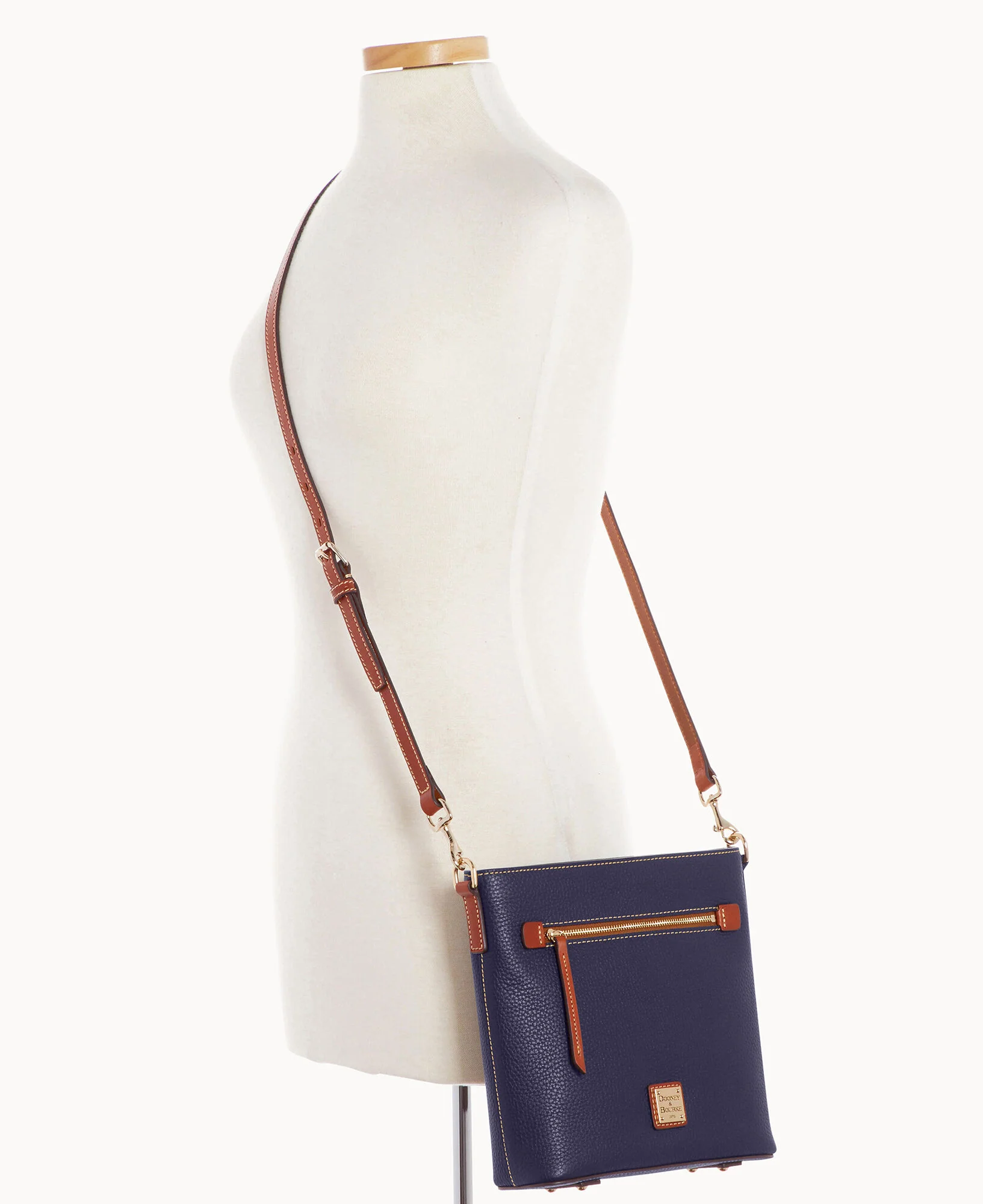 Pebble Grain Zip Crossbody - Image 75