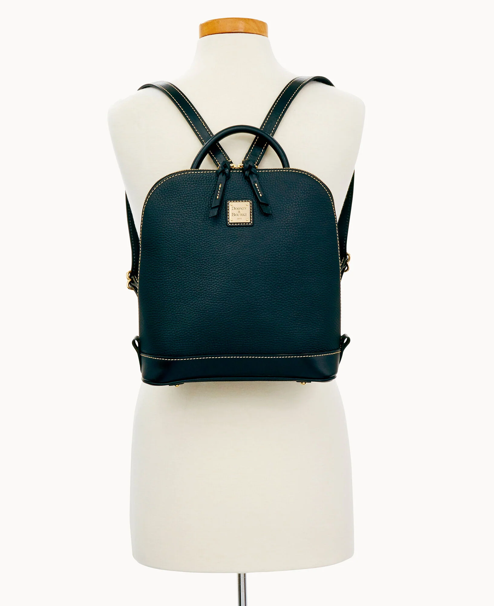 Pebble Grain Zip Pod Backpack - Image 13
