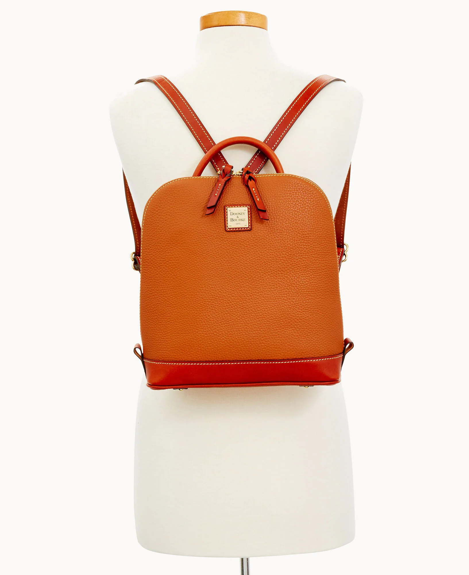 Pebble Grain Zip Pod Backpack - Image 9